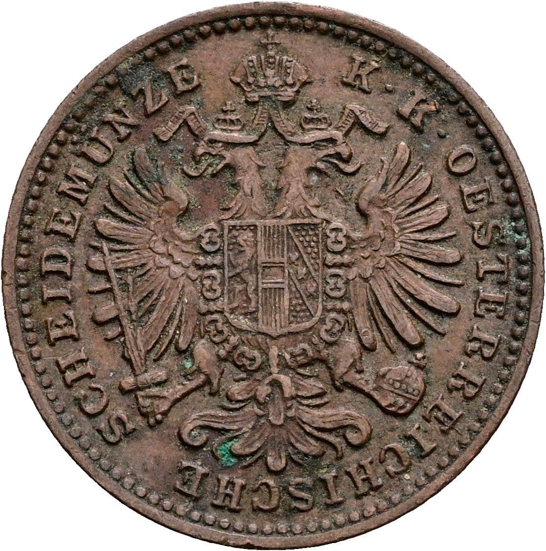 1 Kreuzer Franz Joseph I. 1848-1916 1885 – Rückseite