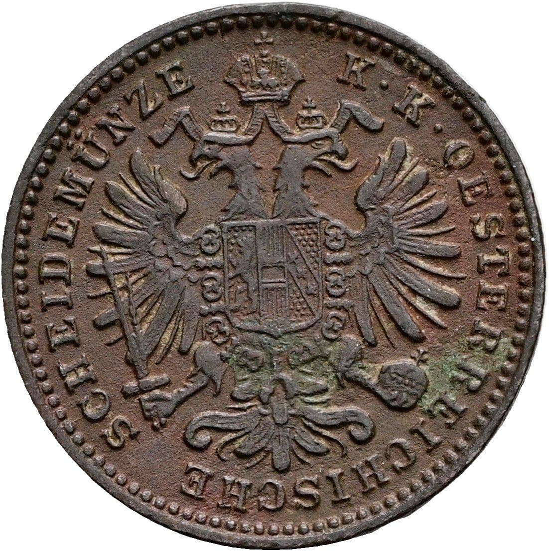 1 Kreuzer Franz Joseph I. 1848-1916 1885 – Rückseite