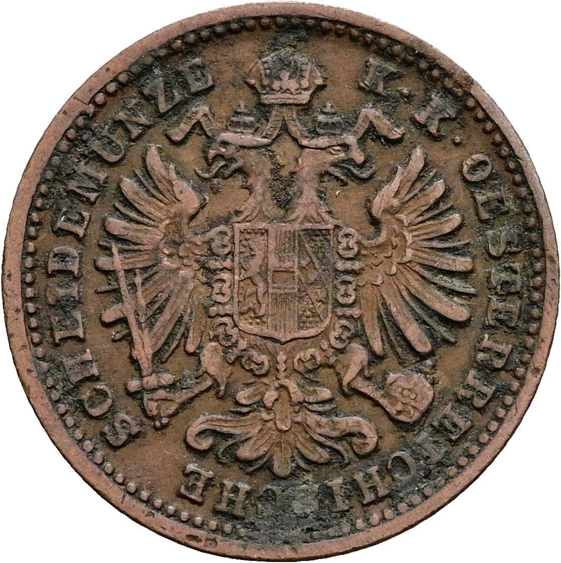 1 Kreuzer Franz Joseph I. 1848-1916 1885 – Rückseite