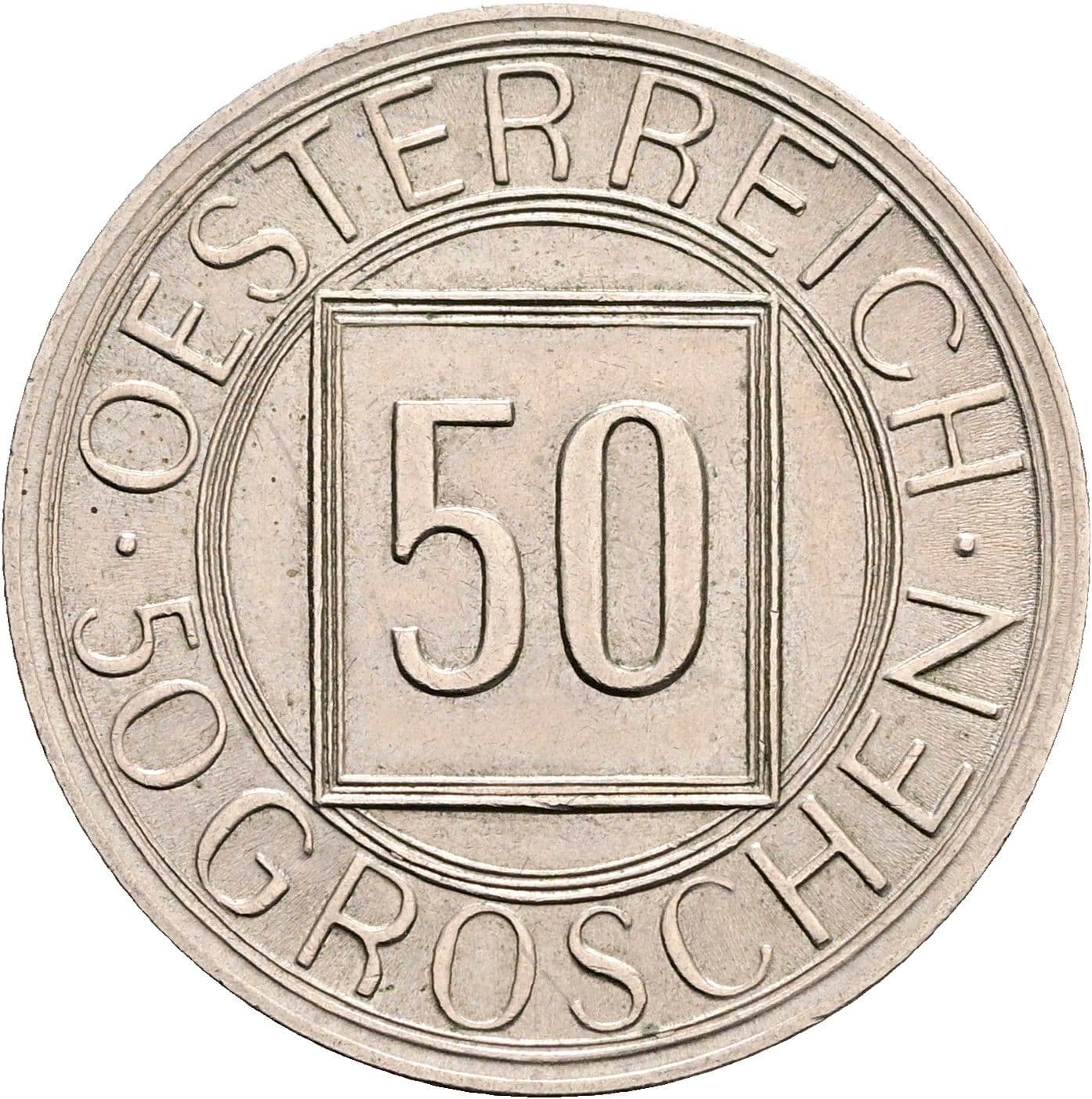 50 Groschen 1934 – Vorderseite