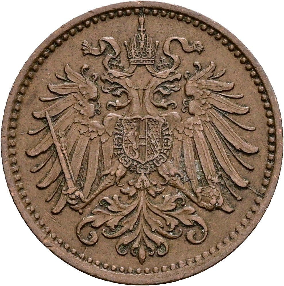 1 Heller Franz Joseph I. 1848-1916 1895 – Rückseite