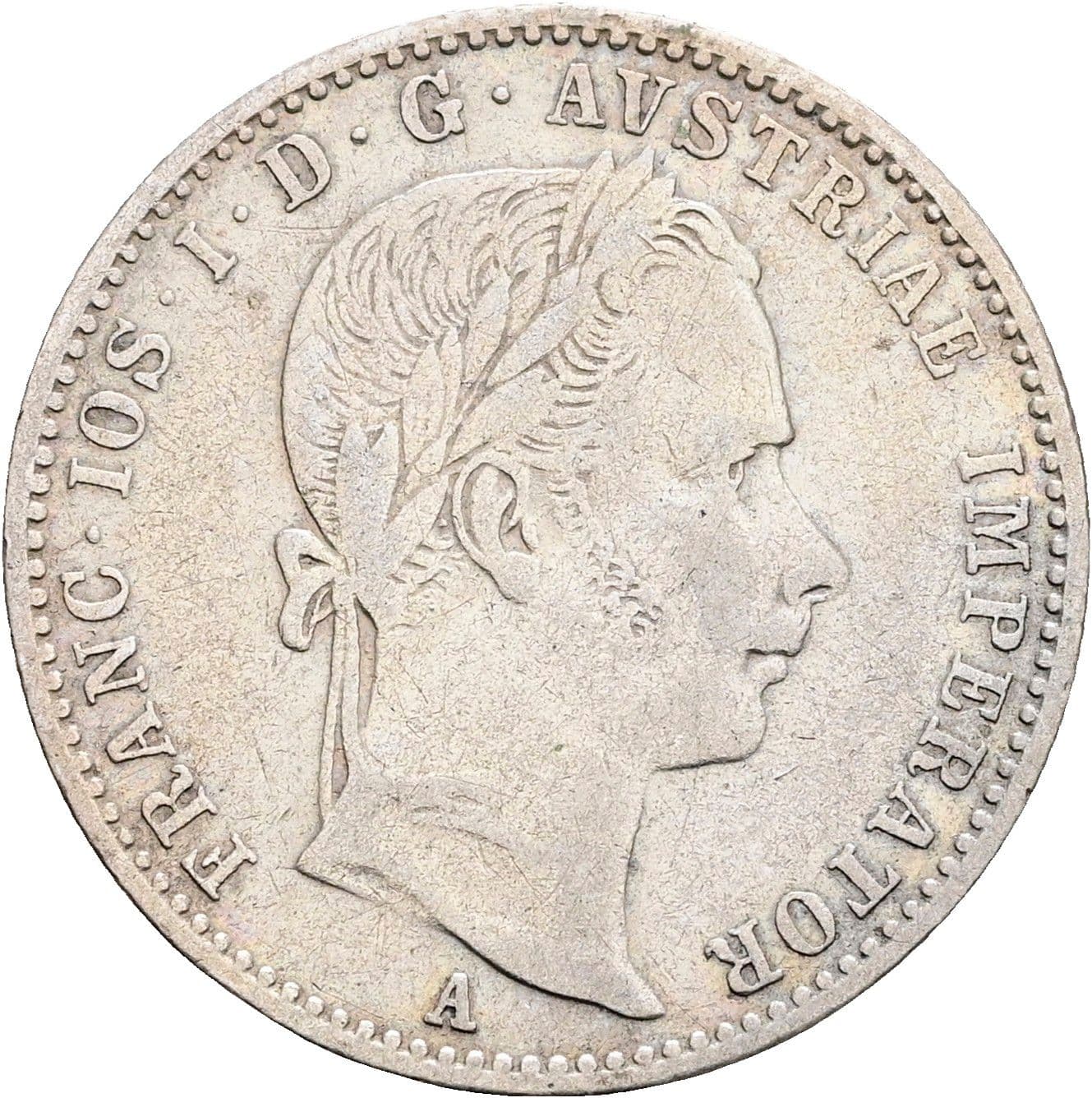 1/4 Gulden Franz Joseph I. 1848-1916 1859 A – Vorderseite