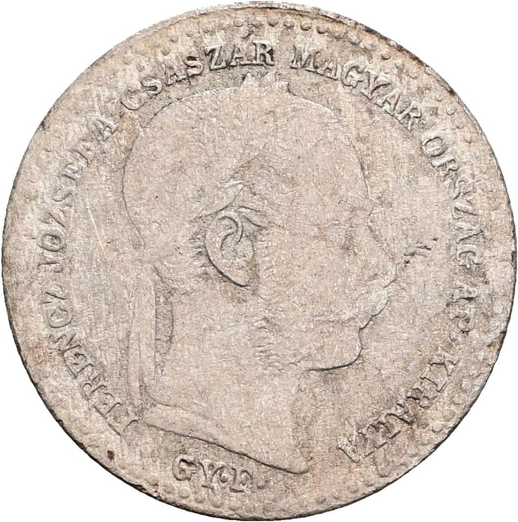 10 Krajczar Franz Joseph I. 1848-1916 1869 GY.F. – Vorderseite