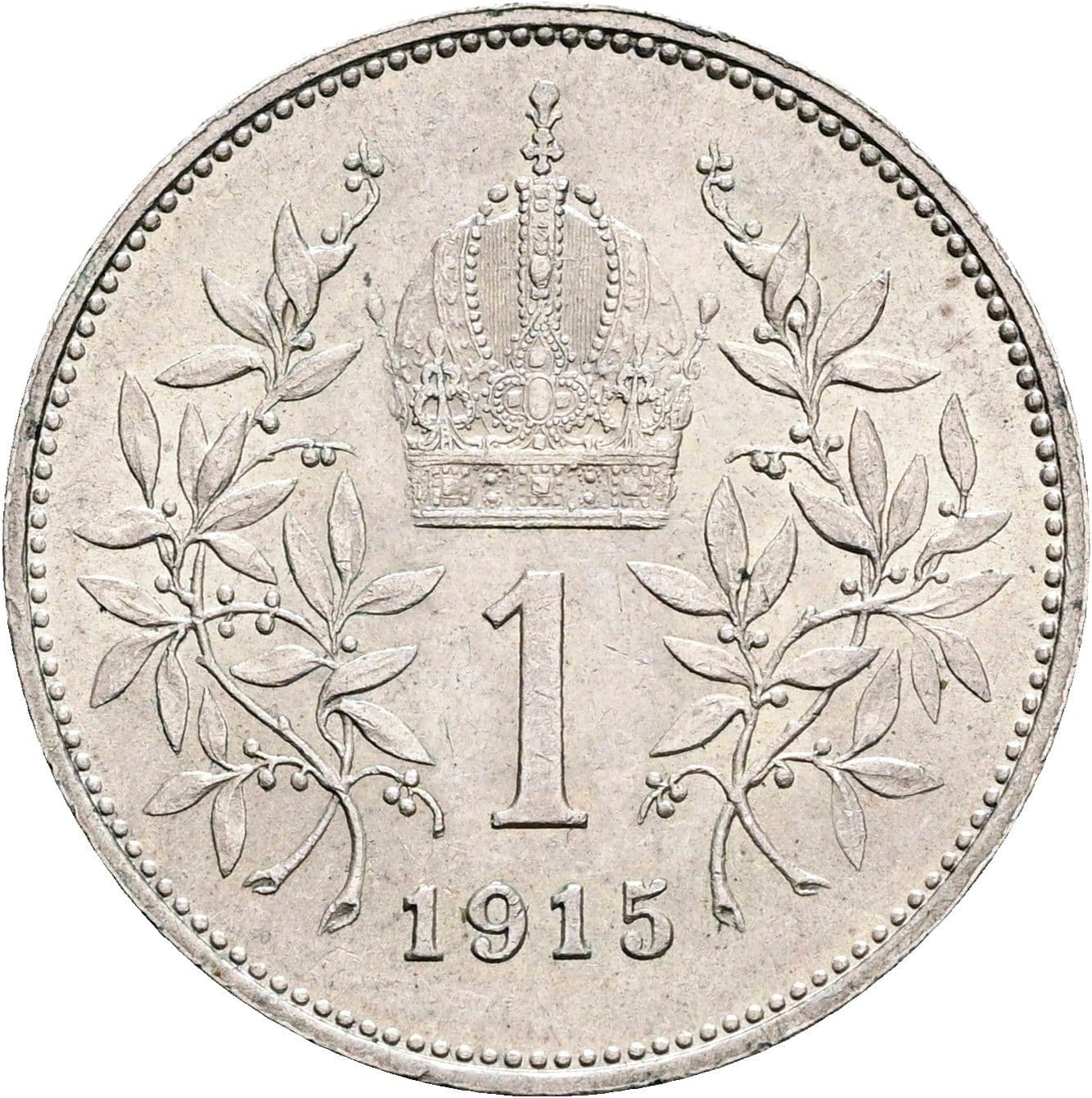 1 Krone Franz Joseph I. 1848-1916 1915 – Rückseite