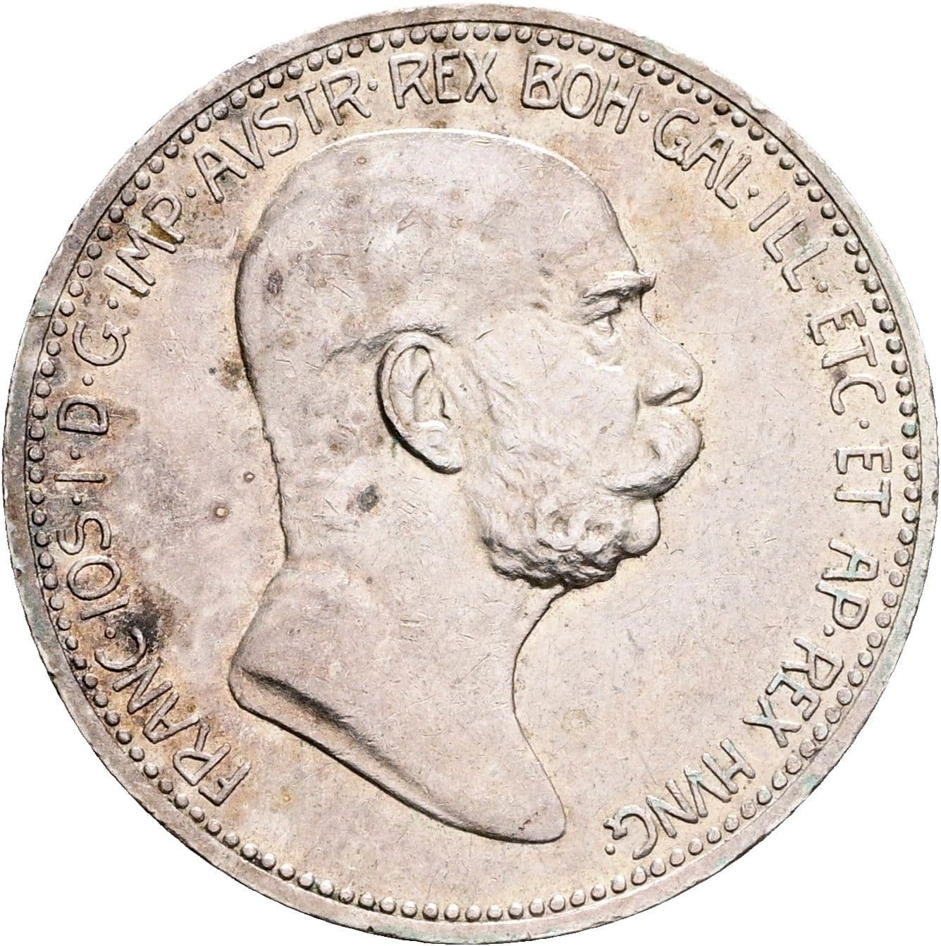 1 Krone Franz Joseph I. 1848-1916 1908 – Vorderseite