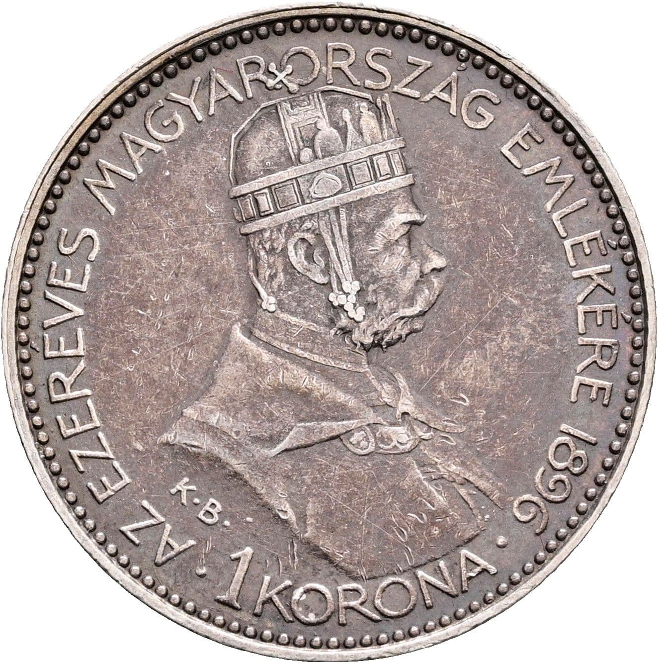 1 Korona Franz Joseph I. 1848-1916 1896 KB – Vorderseite