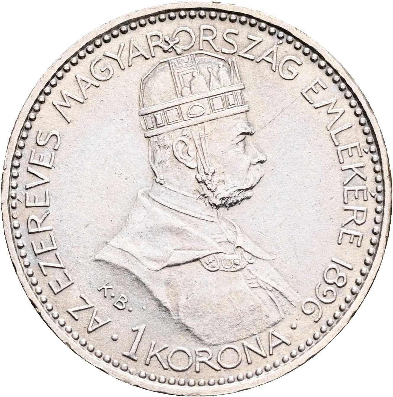 1 Korona Franz Joseph I. 1848-1916 1896 KB – Vorderseite