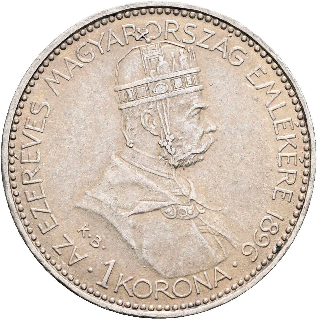 1 Korona Franz Joseph I. 1848-1916 1896 KB – Vorderseite