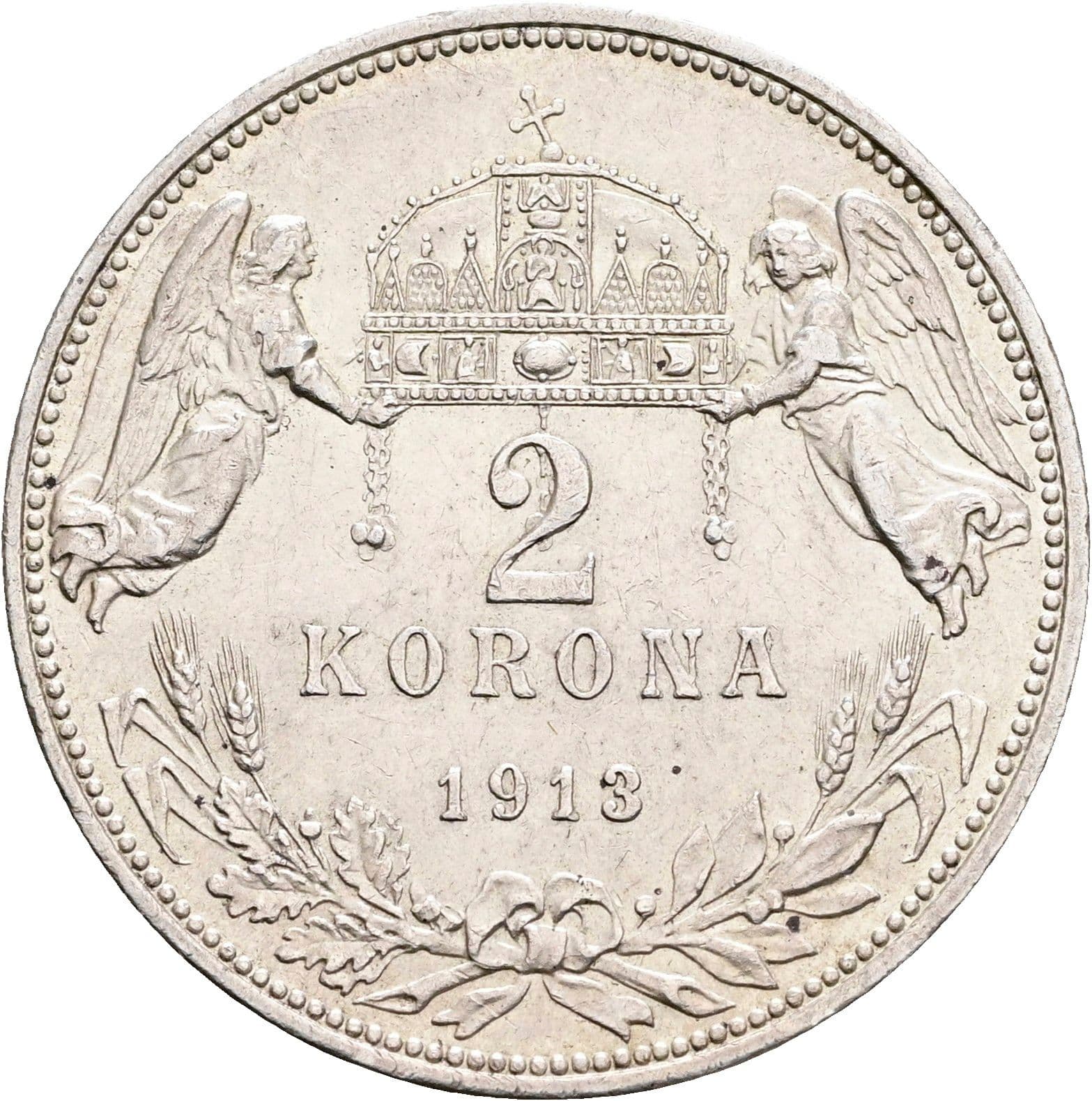 2 Korona Franz Joseph I. 1848-1916 1913 KB – Rückseite