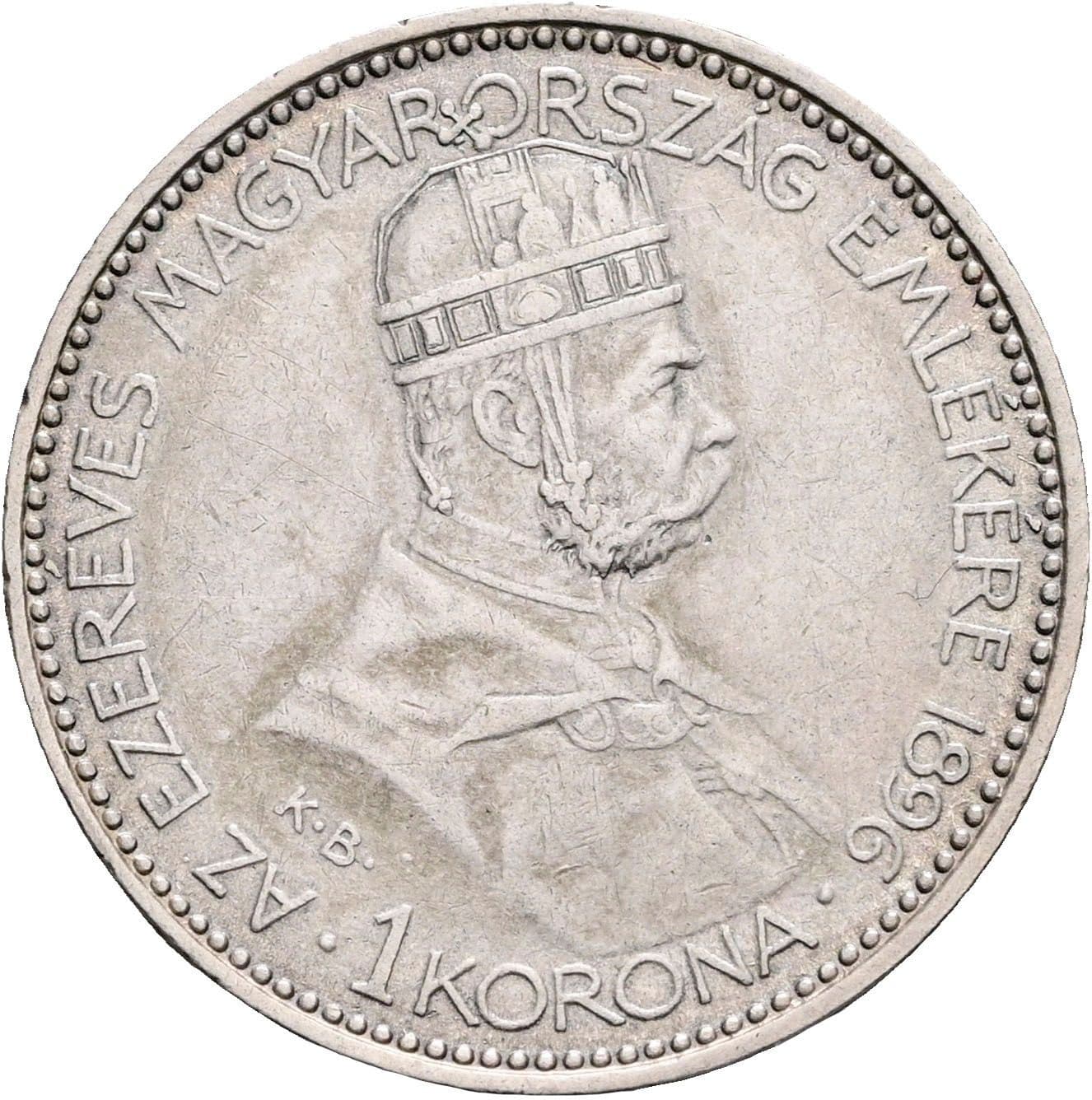 1 Korona Franz Joseph I. 1848-1916 1896 KB – Vorderseite