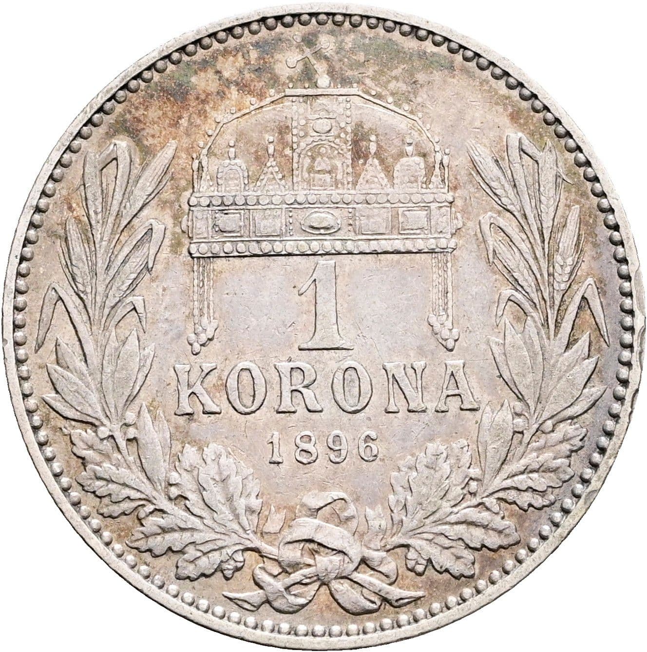 1 Korona Franz Joseph I. 1848-1916 1896 KB – Rückseite