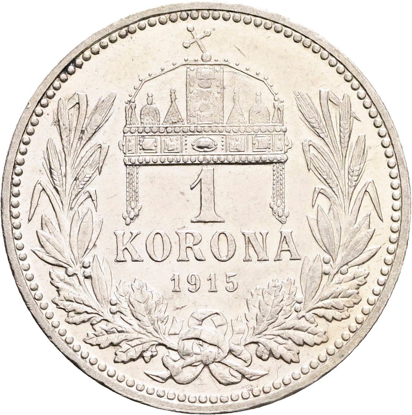 1 Korona Franz Joseph I. 1848-1916 1915 KB – Rückseite