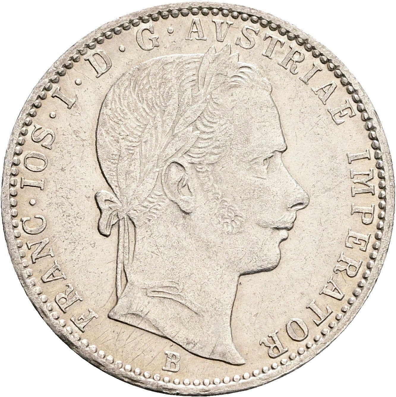 1/4 Gulden Franz Joseph I. 1848-1916 1859 B – Vorderseite