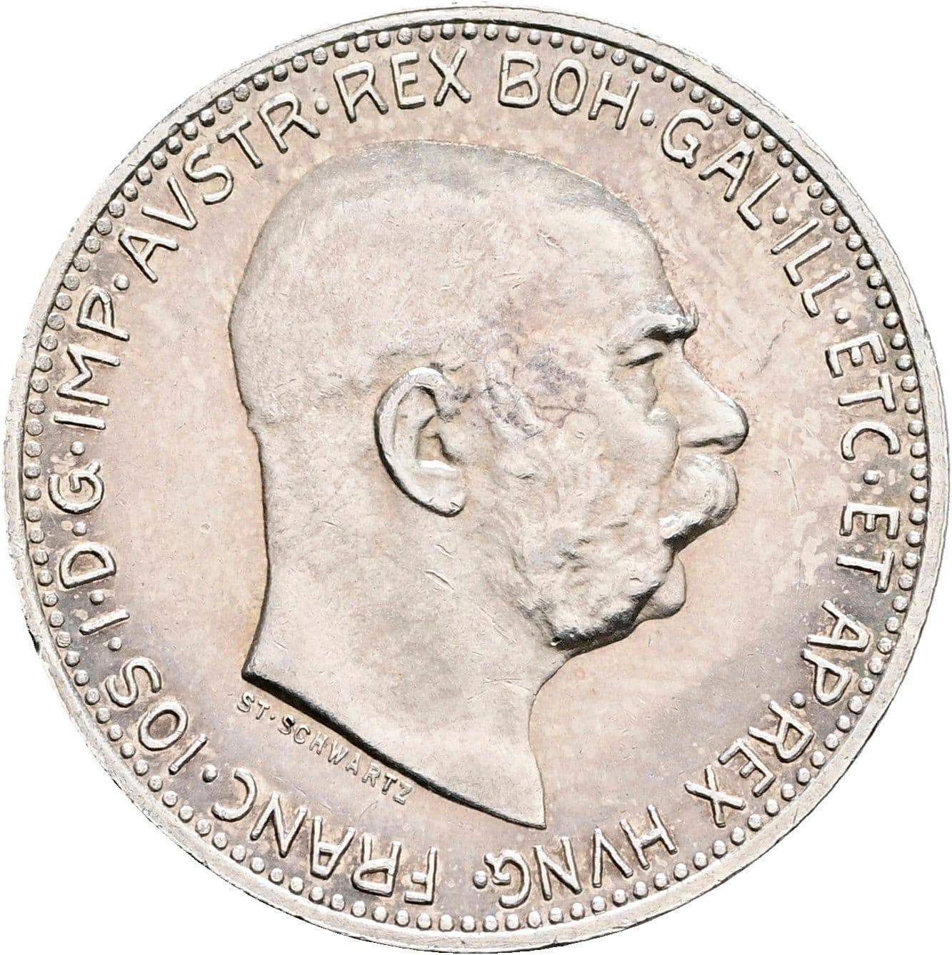 1 Krone Franz Joseph I. 1848-1916 1913 – Vorderseite
