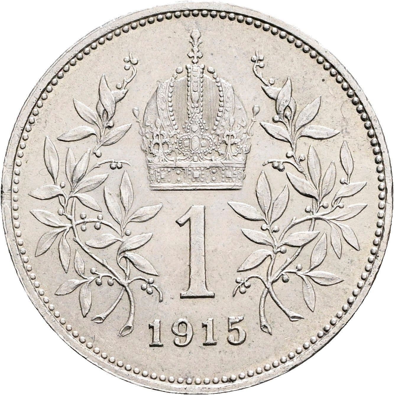 1 Krone Franz Joseph I. 1848-1916 1915 – Rückseite