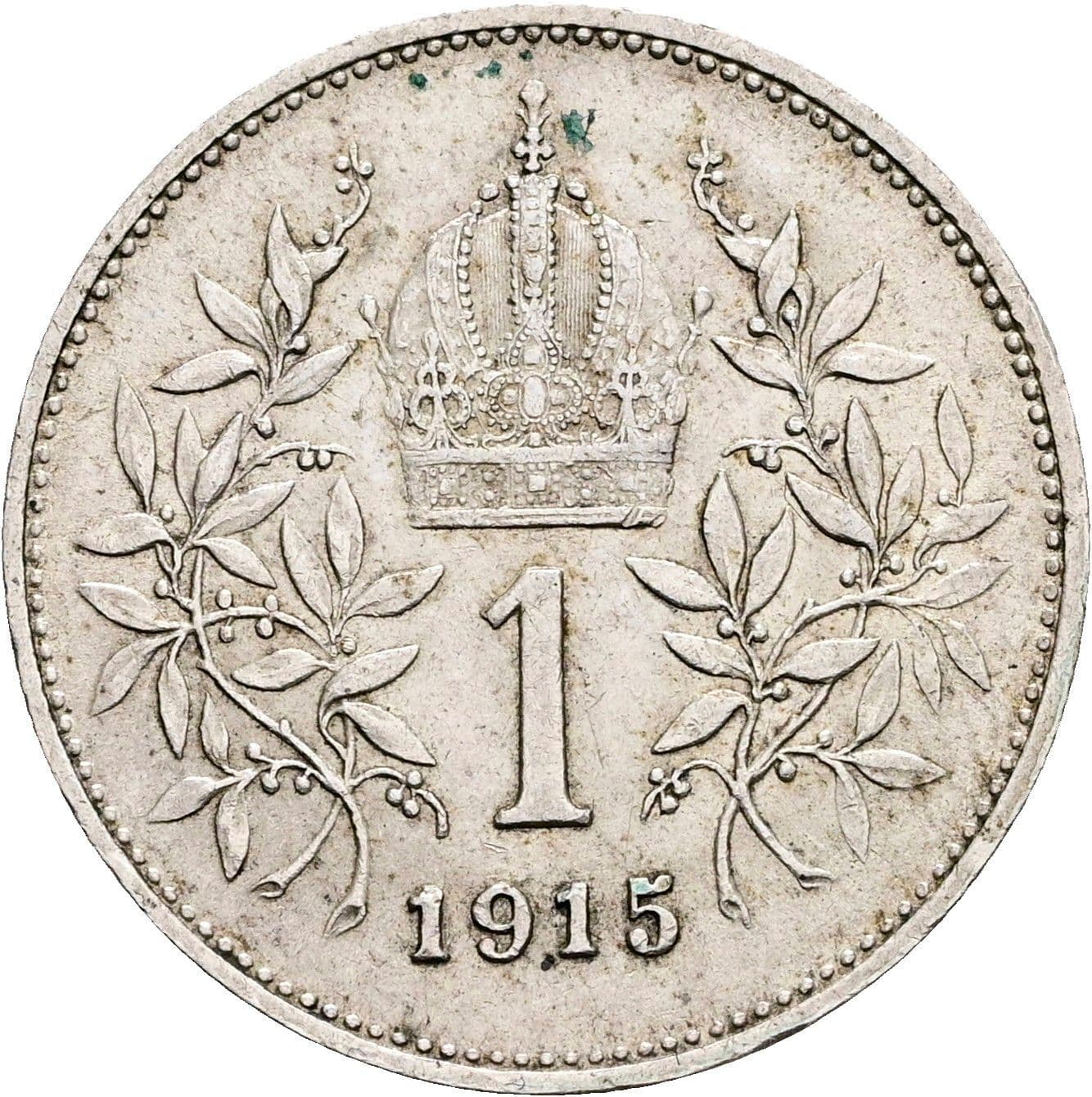 1 Krone Franz Joseph I. 1848-1916 1915 – Rückseite