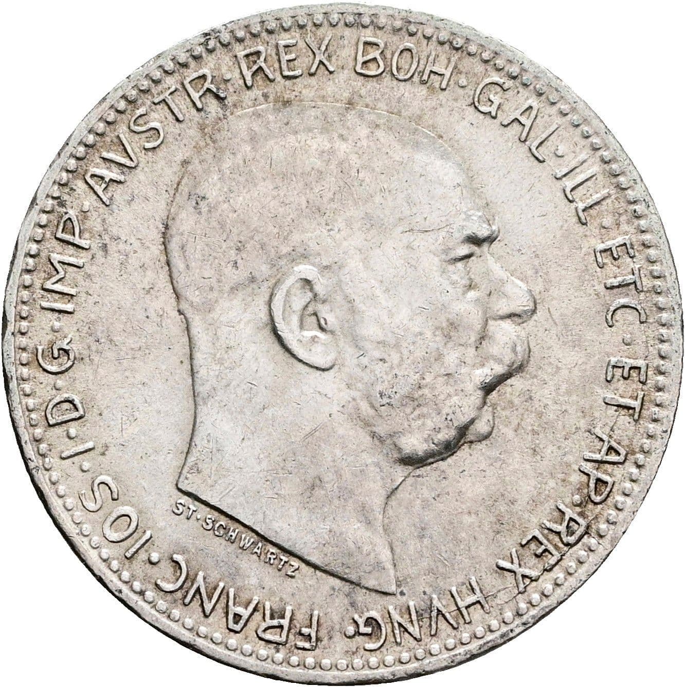 1 Krone Franz Joseph I. 1848-1916 1916 – Vorderseite