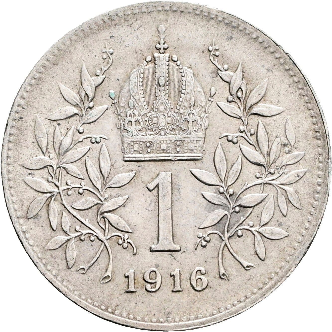 1 Krone Franz Joseph I. 1848-1916 1916 – Rückseite