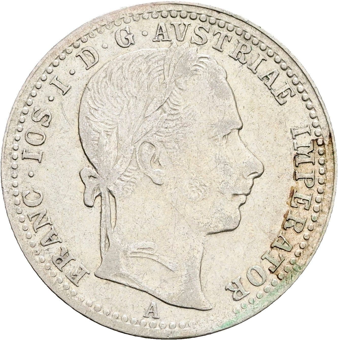 1/4 Gulden Franz Joseph I. 1848-1916 1862 A – Vorderseite