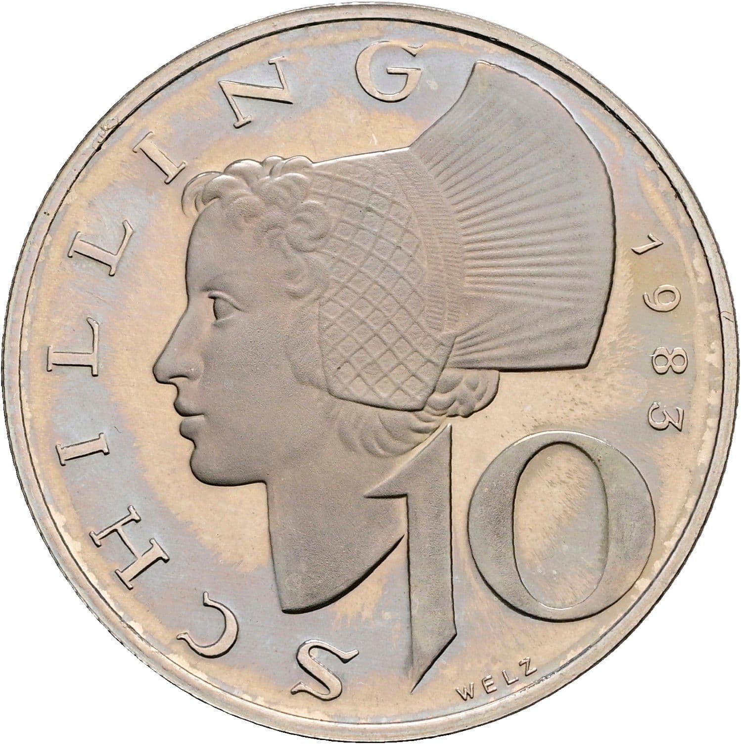 10 Schilling 1983 – Vorderseite