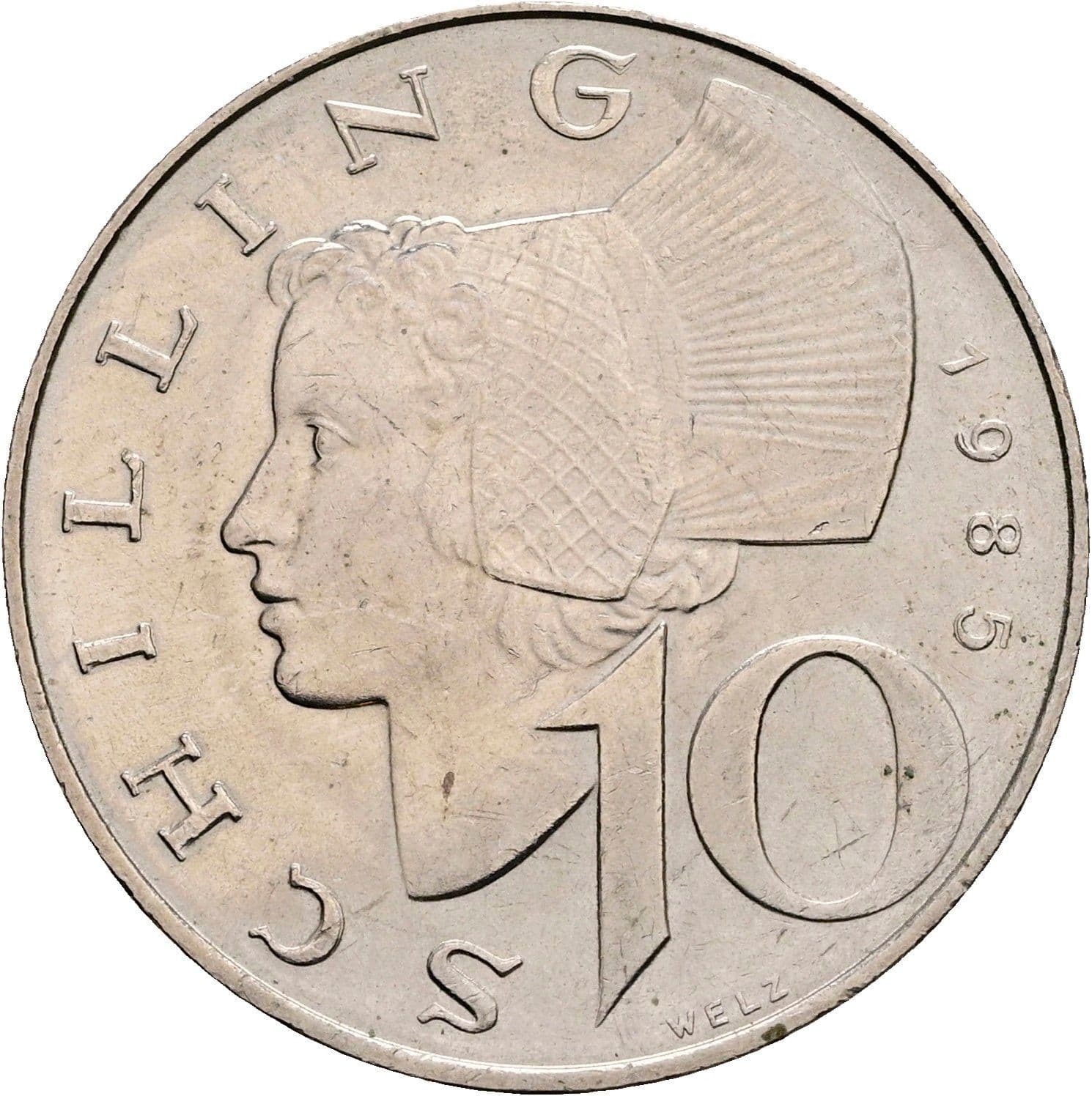 10 Schilling 1985 – Vorderseite