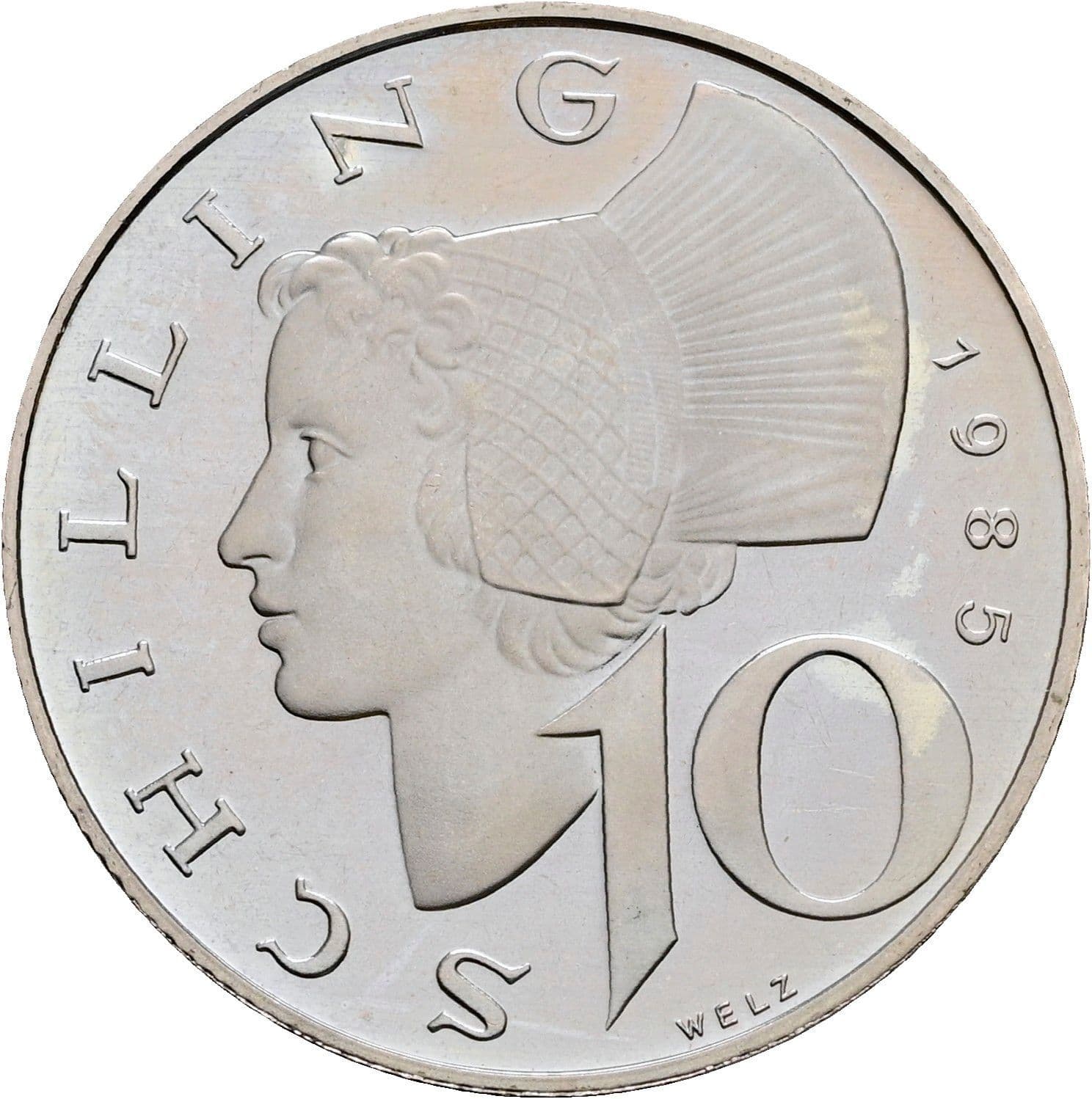 10 Schilling 1985 – Vorderseite