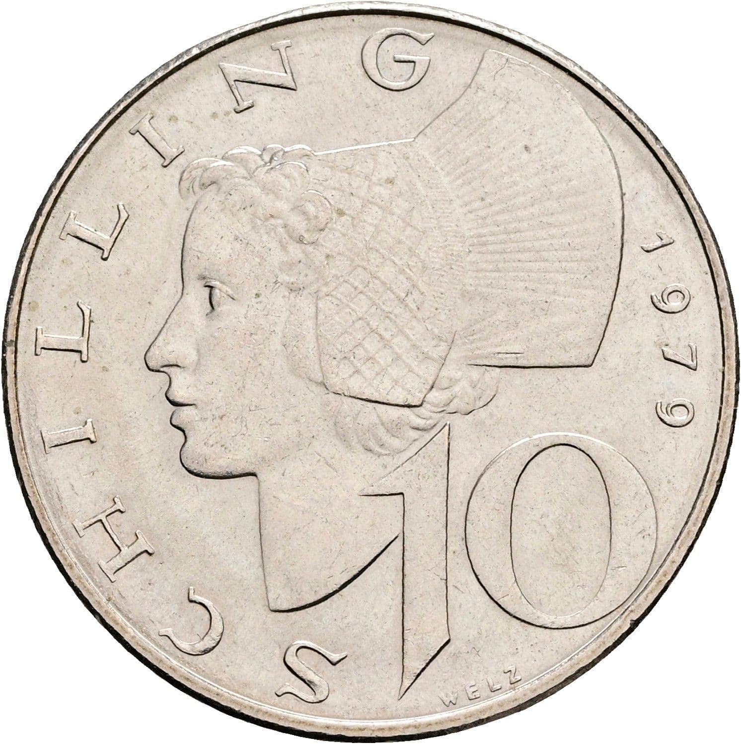 10 Schilling 1979 – Vorderseite