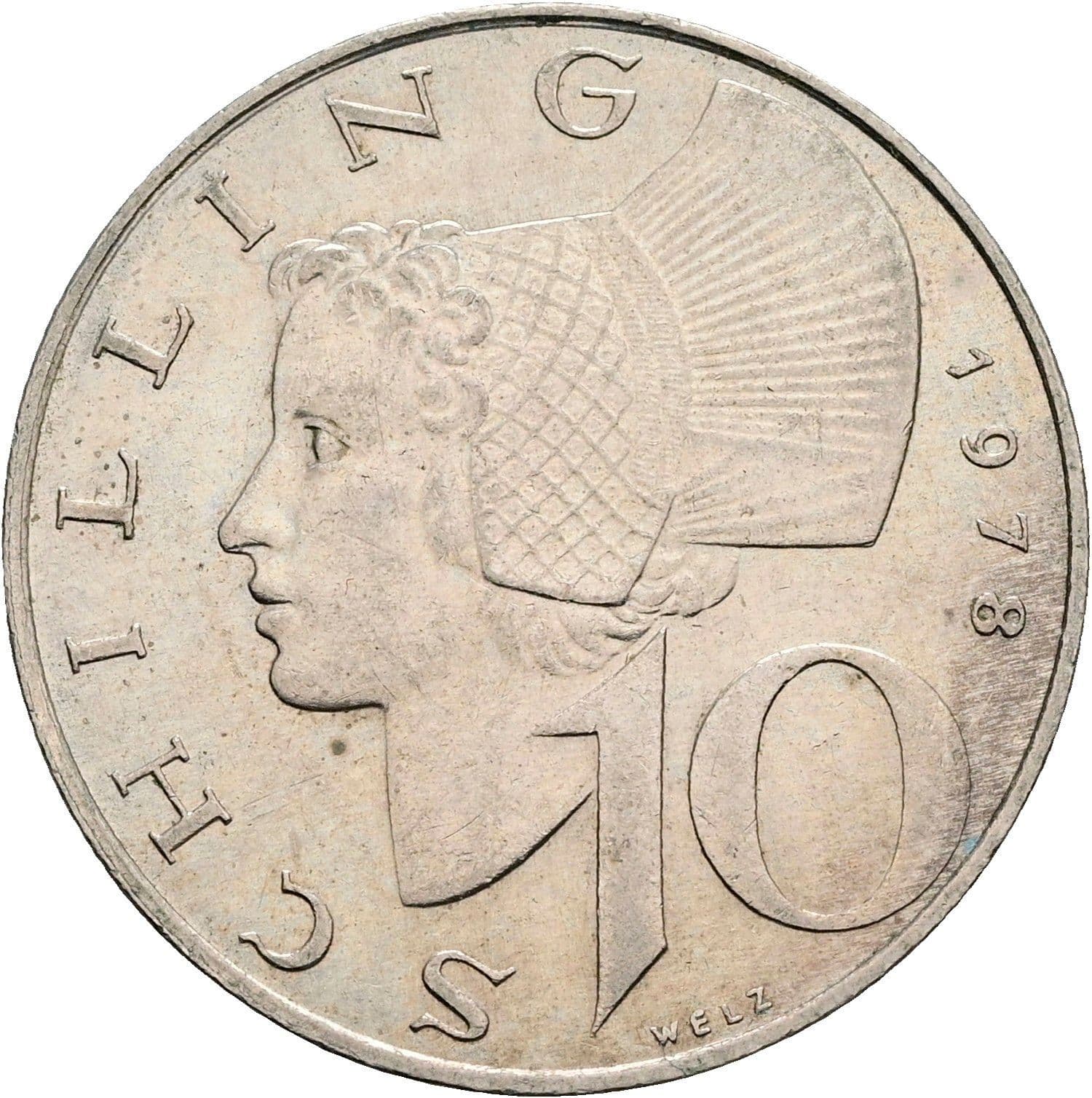 10 Schilling 1978 – Vorderseite