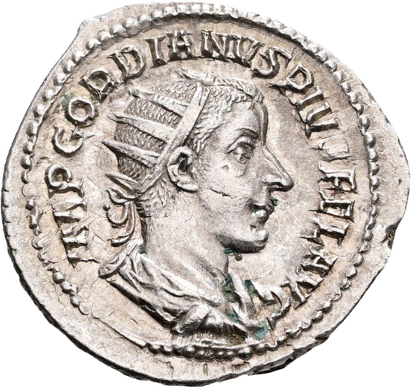 Antoninian Gordianus III. Pius 238-244 AC ohne Jahr – Vorderseite
