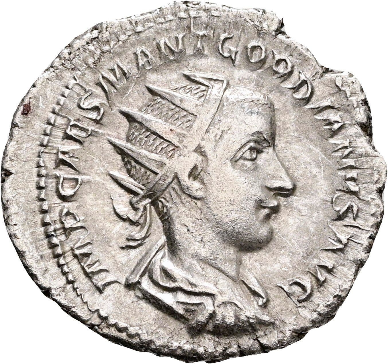 Antoninian Gordianus III. Pius 238-244 AC ohne Jahr – Vorderseite