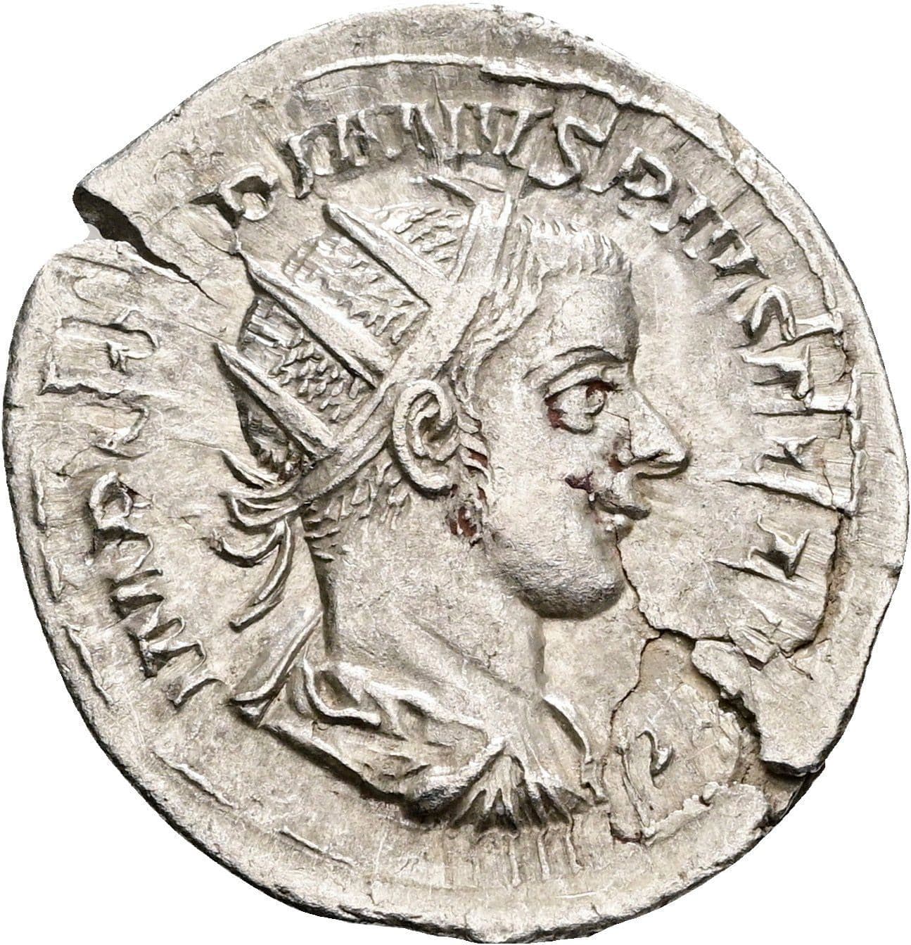 Antoninian Gordianus III. Pius 238-244 AC ohne Jahr – Vorderseite