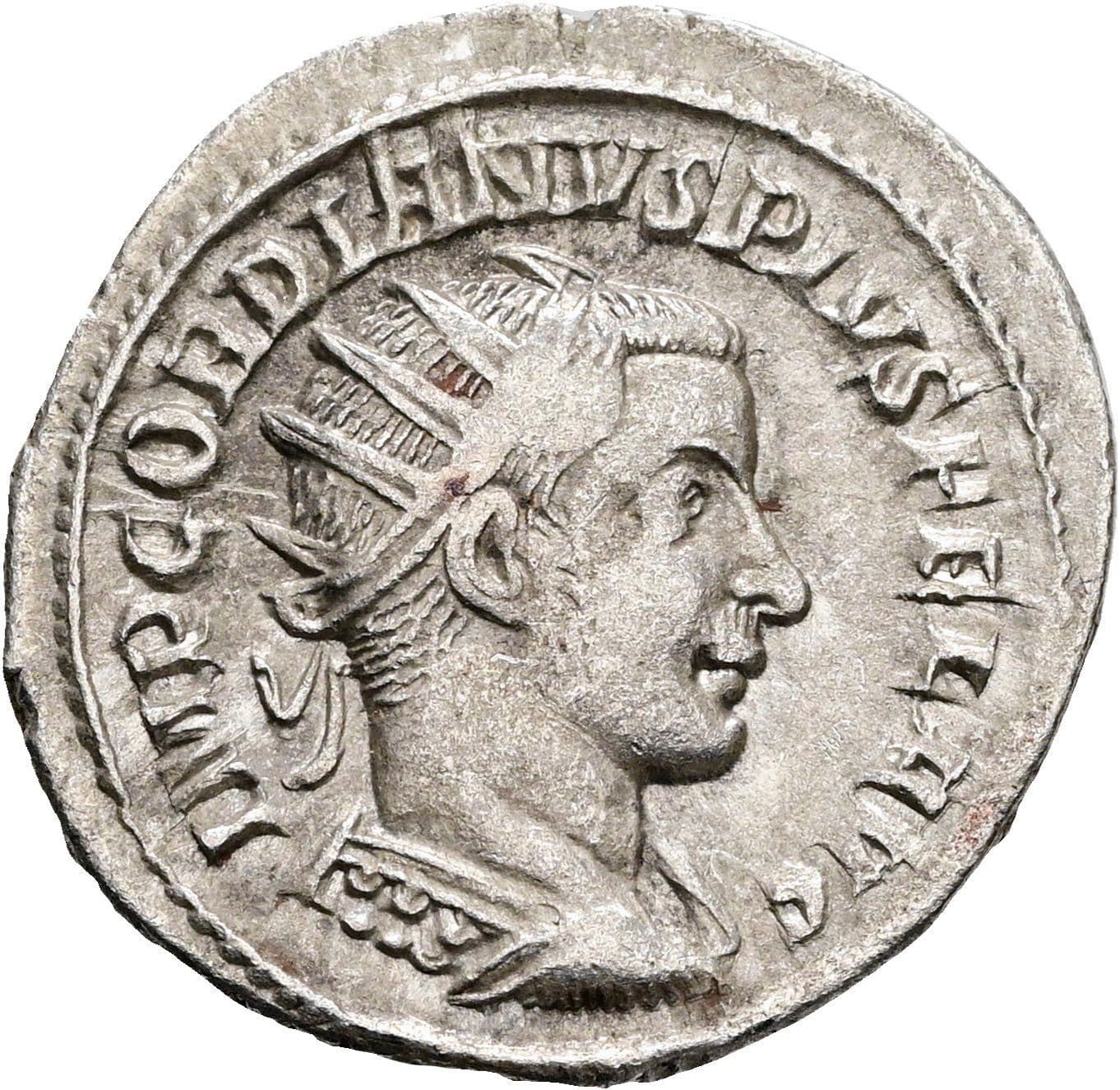 Antoninian Gordianus III. Pius 238-244 AC ohne Jahr – Vorderseite
