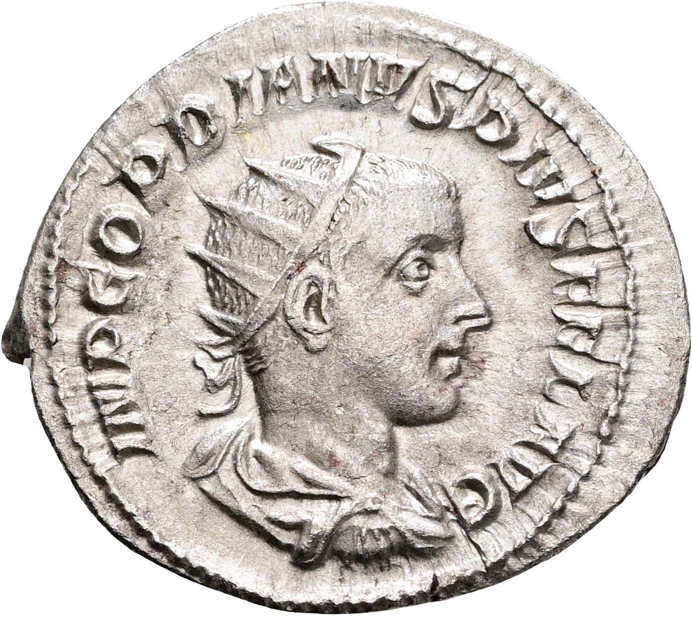 Antoninian Gordianus III. Pius 238-244 AC ohne Jahr – Vorderseite
