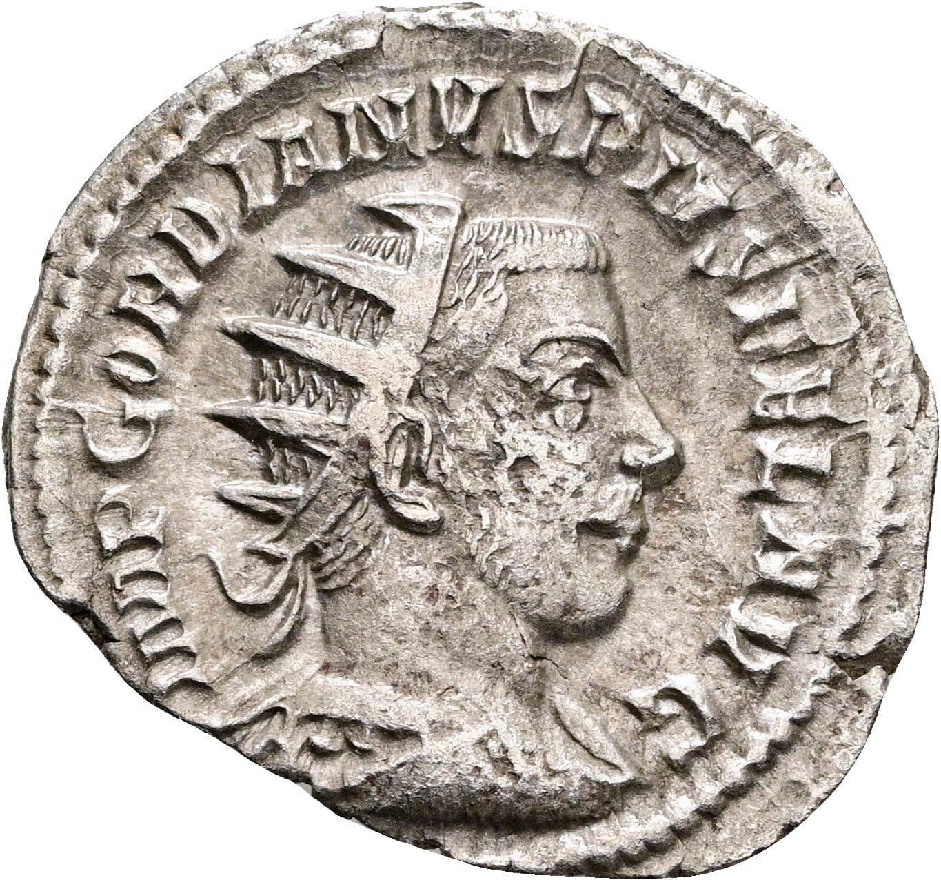 Antoninian Gordianus III. Pius 238-244 AC ohne Jahr – Vorderseite