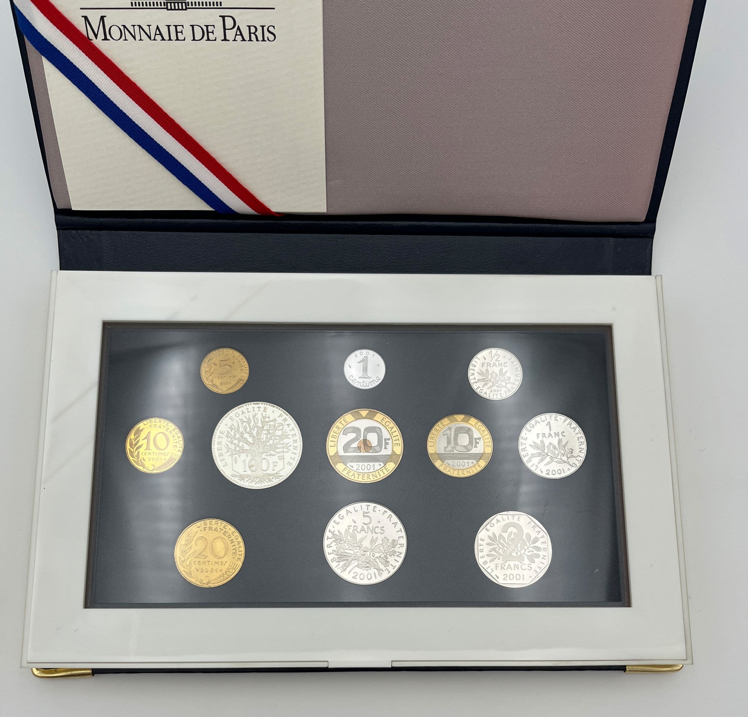 Francs Proof Set 2001 – Rückseite
