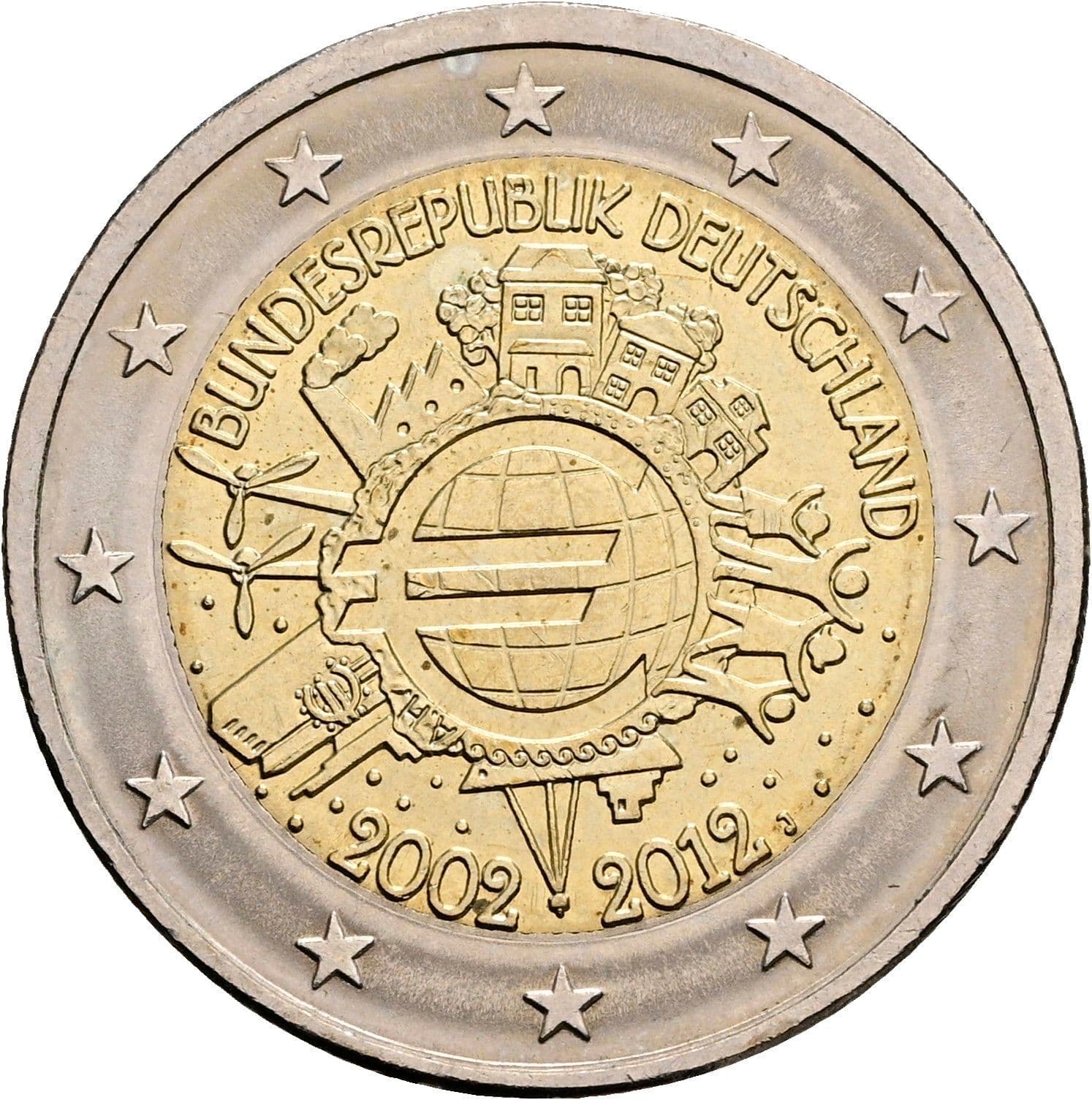 2 Euro 2012 – Rückseite