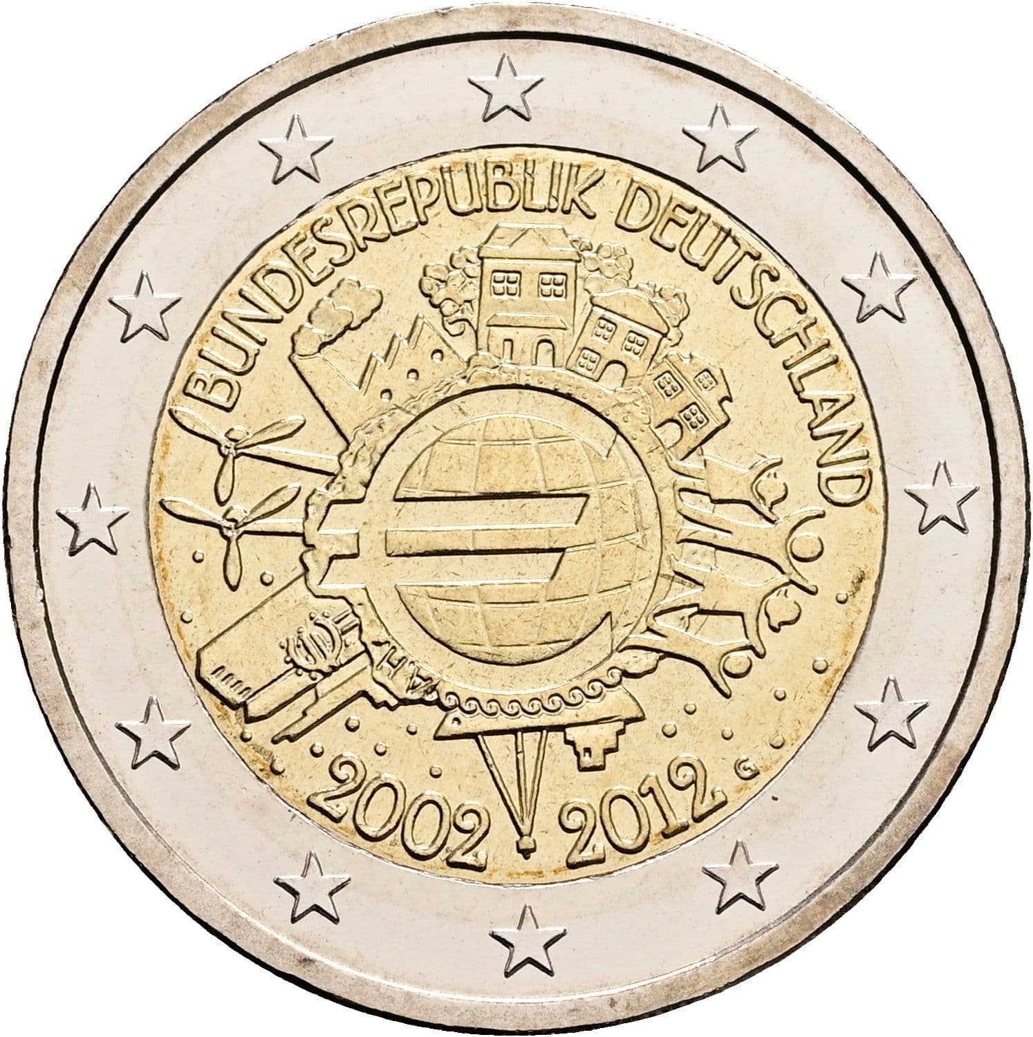 2 Euro 2012 – Rückseite