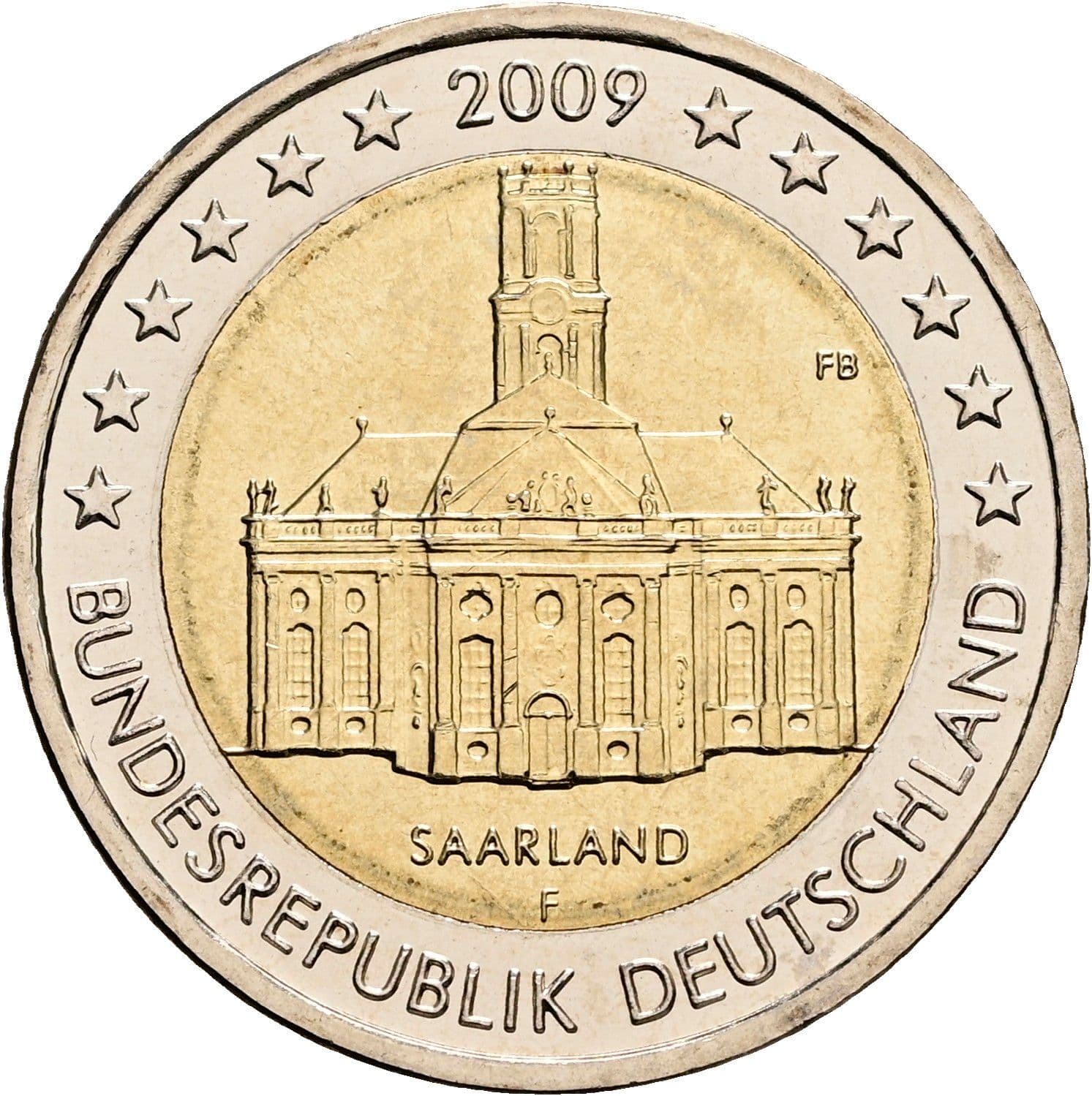2 Euro 2009 – Rückseite