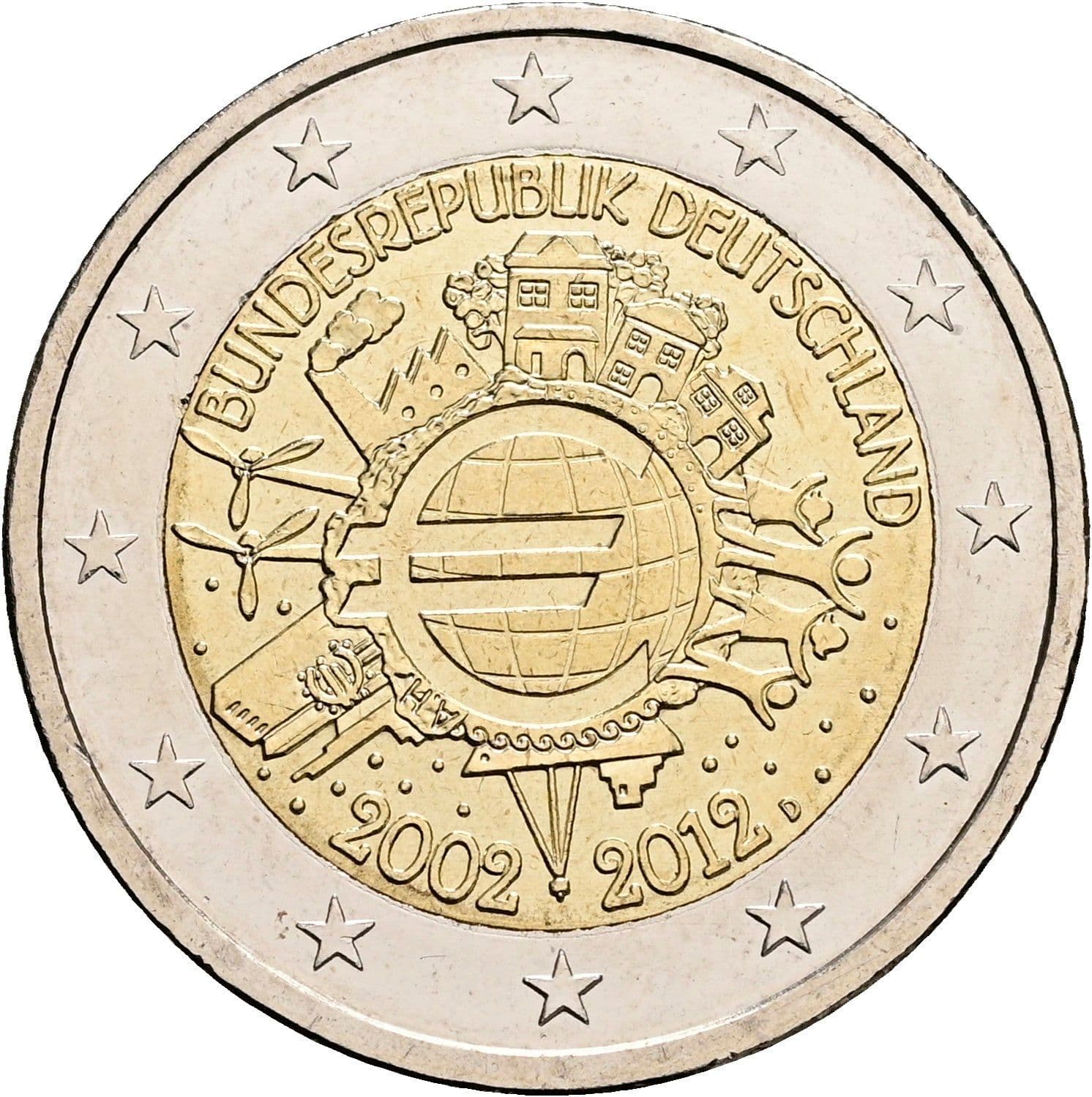 2 Euro 2012 – Rückseite