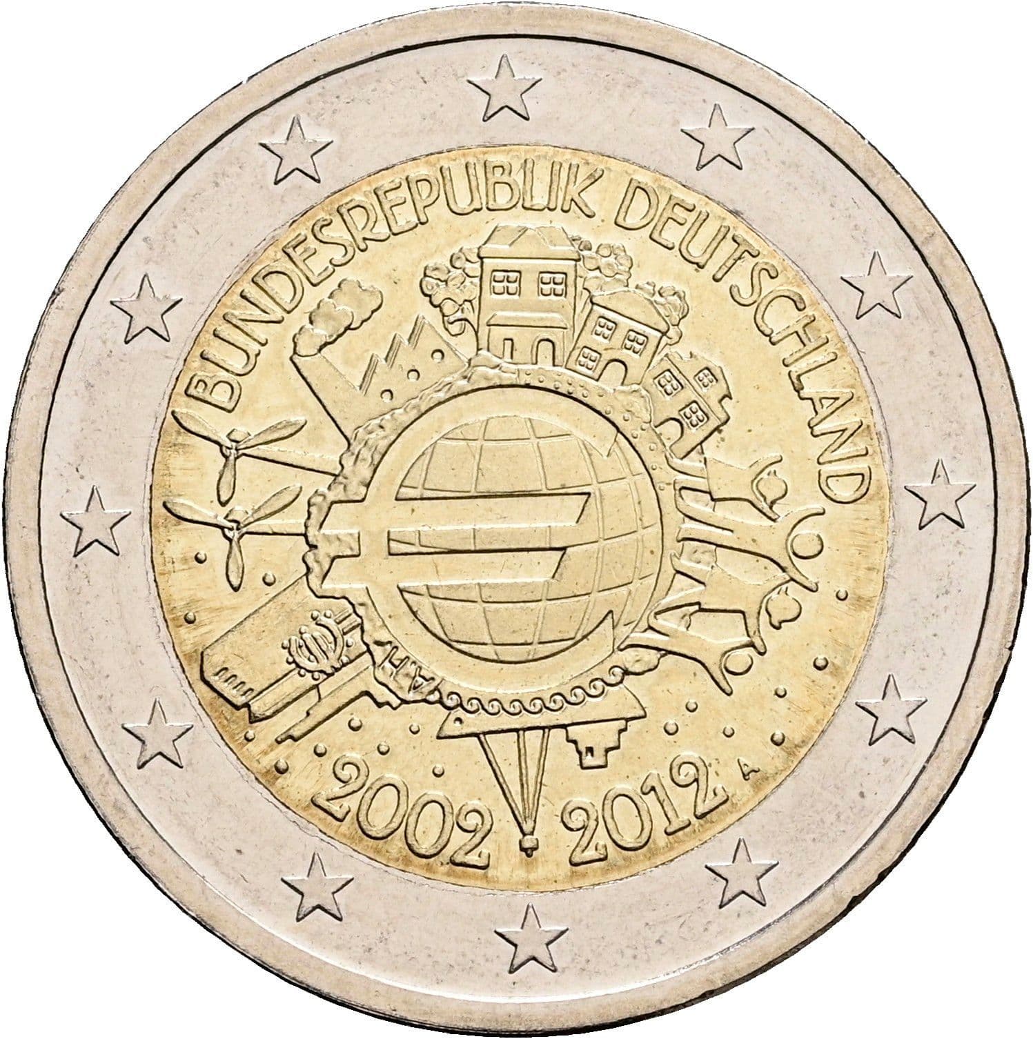 2 Euro 2012 – Rückseite