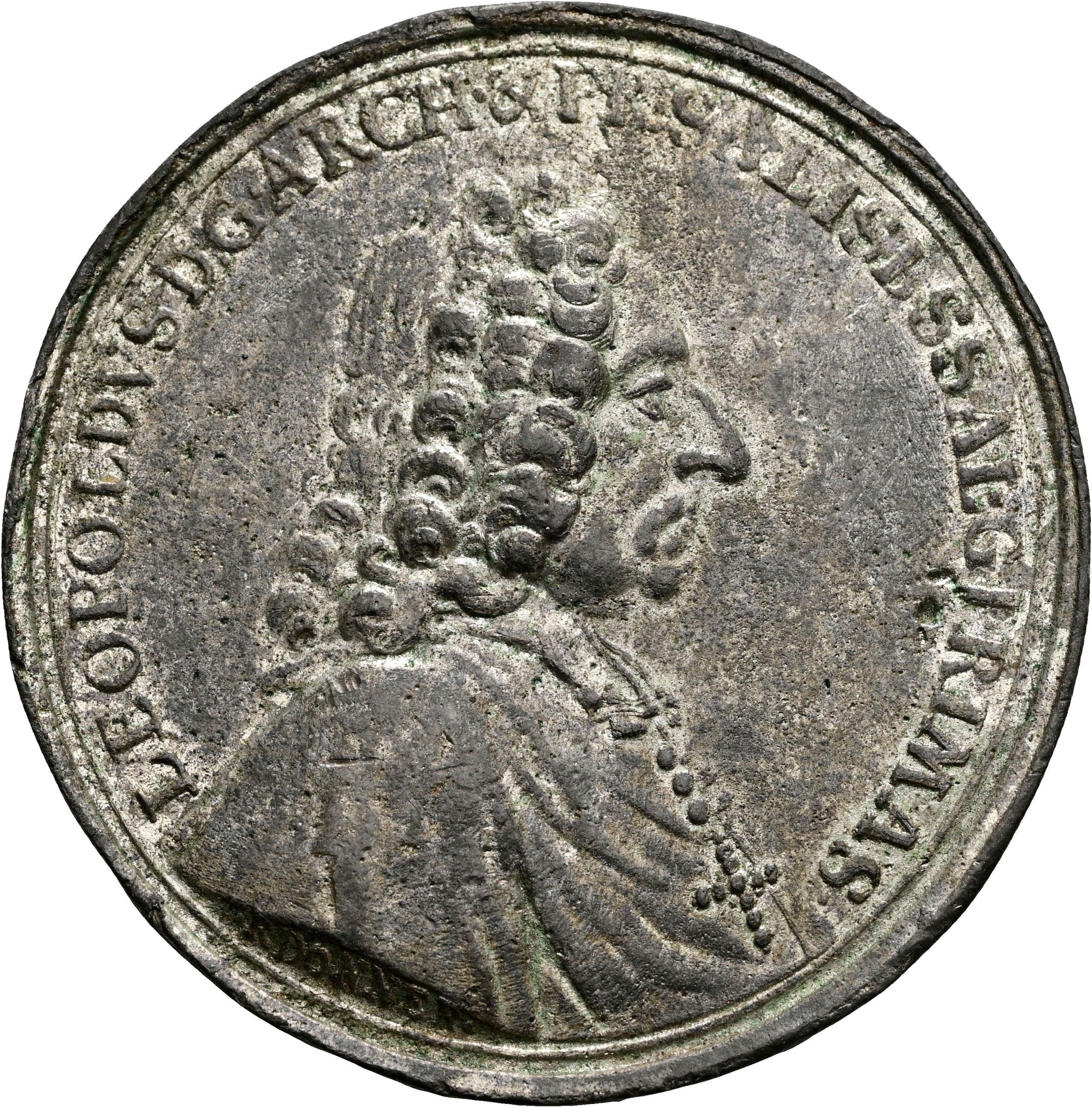 Zinngussmedaille auf die Wahl