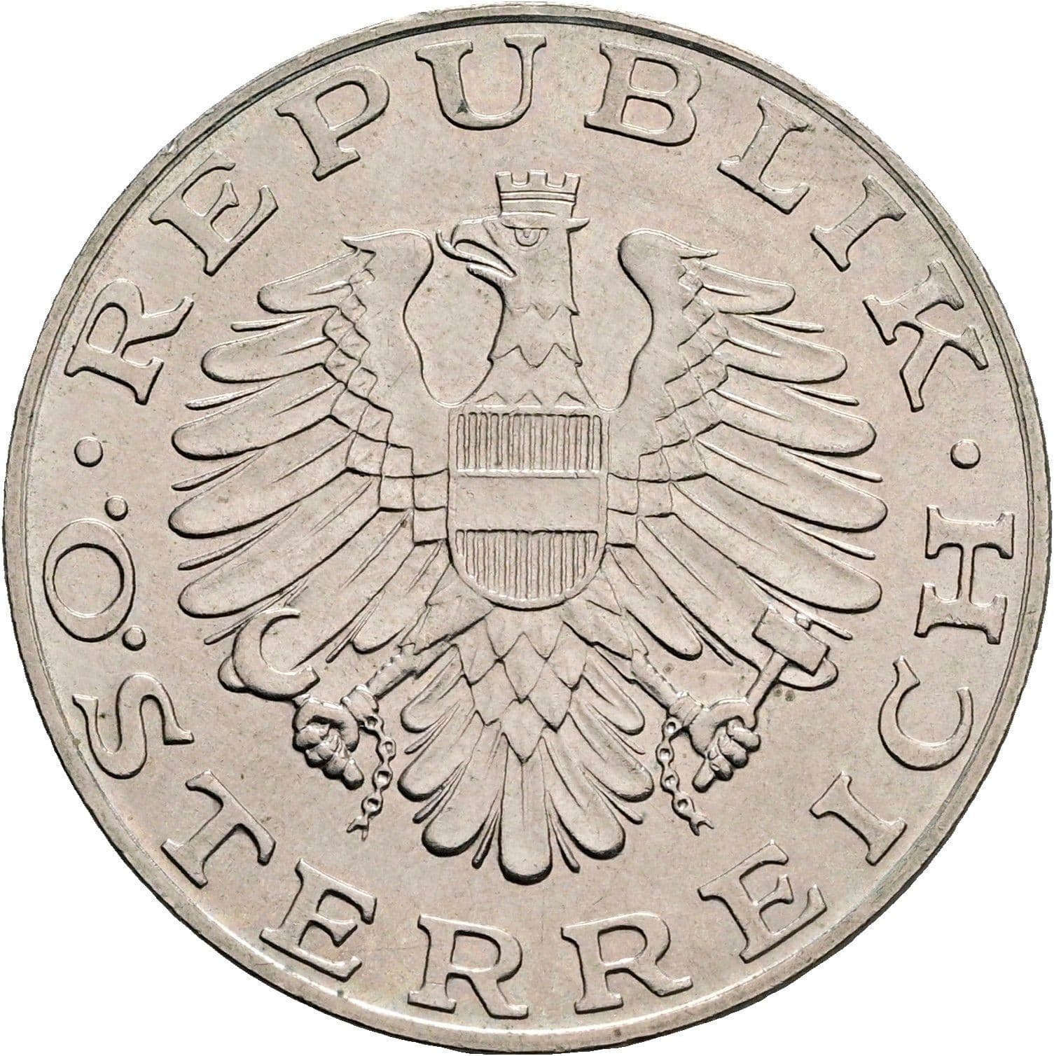 10 Schilling 1980 – Rückseite