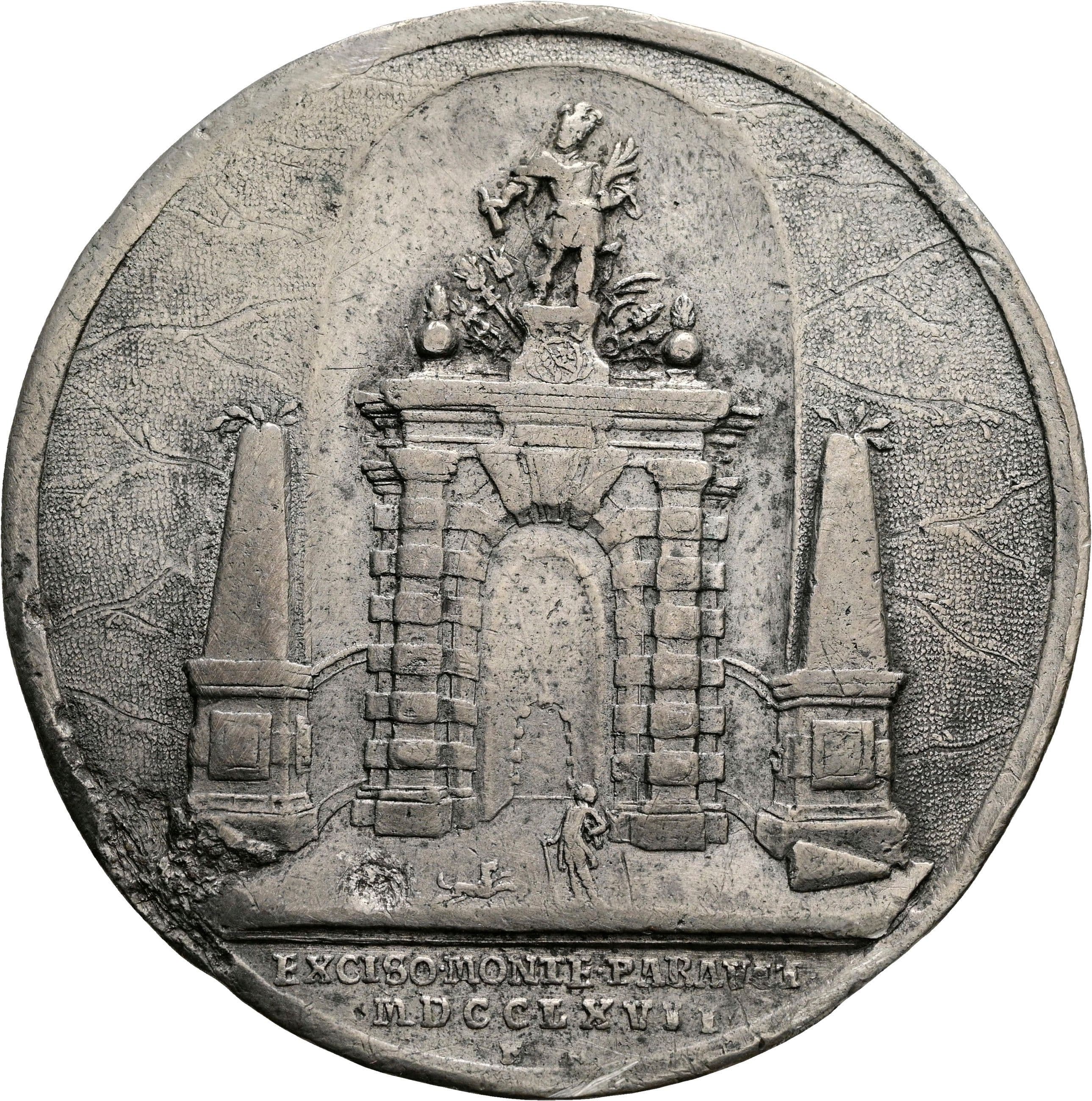 Bleimedaille auf die Vollendung des Sigmundtores