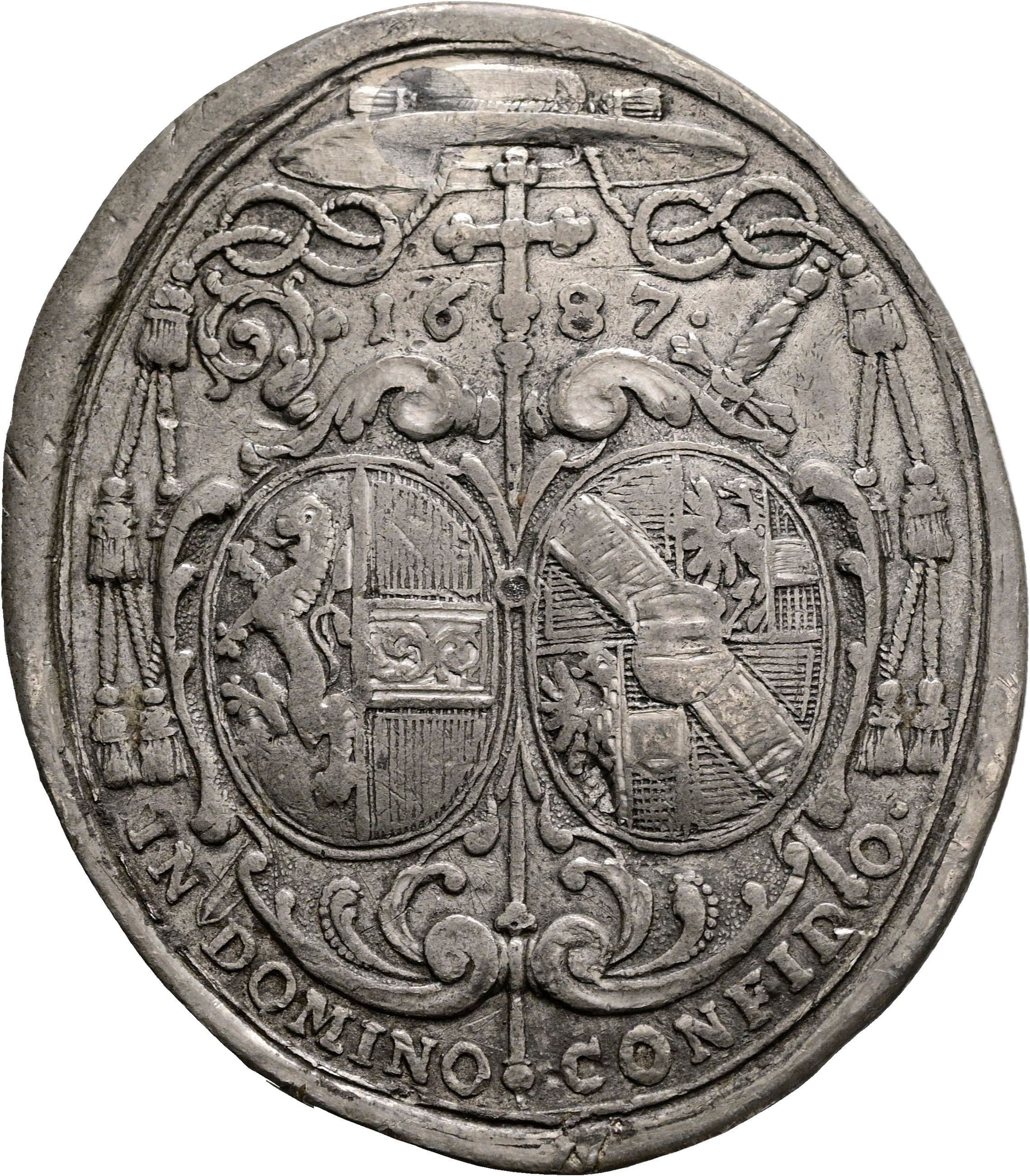 Bleimedaille auf die Wahl