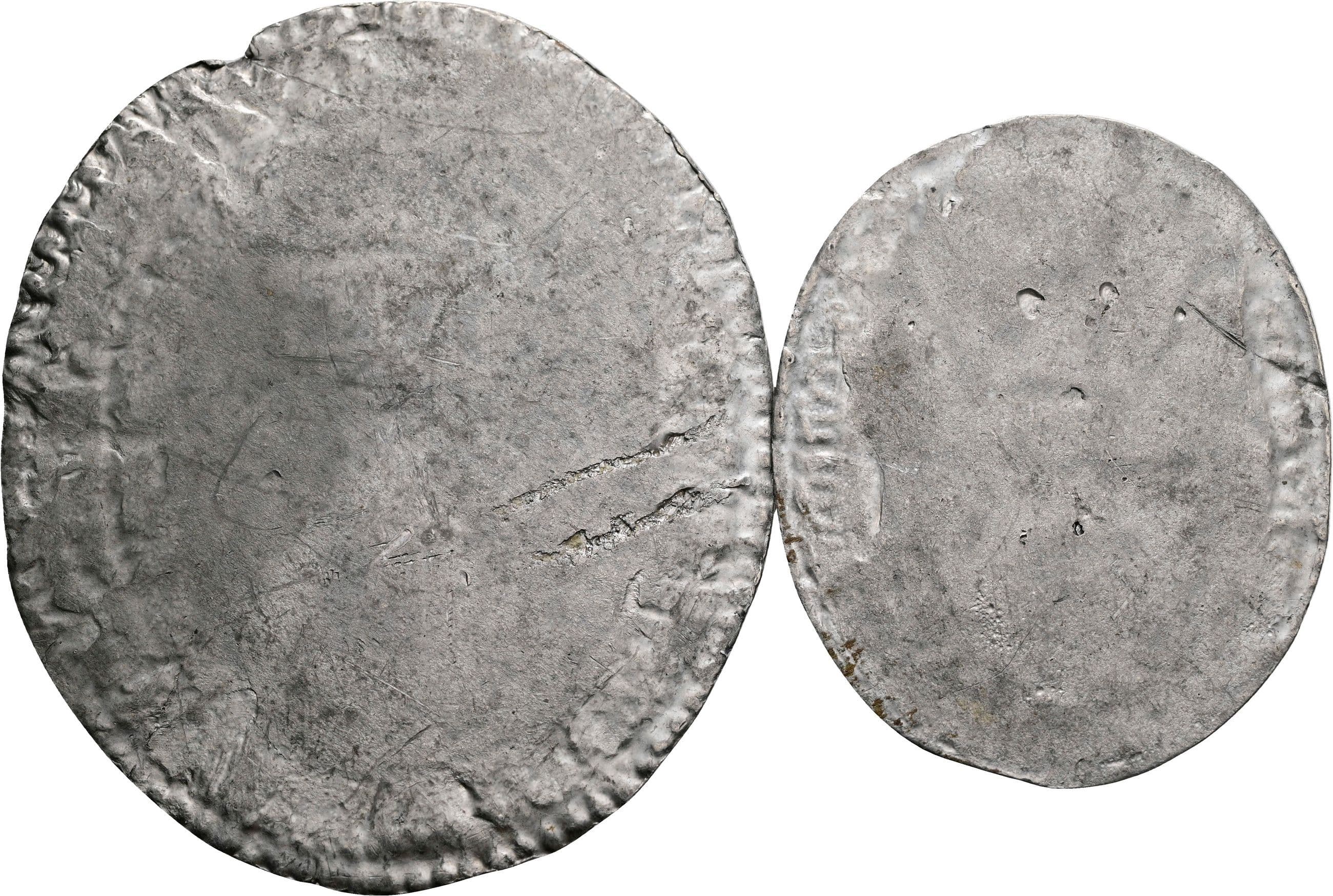 Lot mit 2 Zinnabschlägen der Salzburger Universitätssiegel