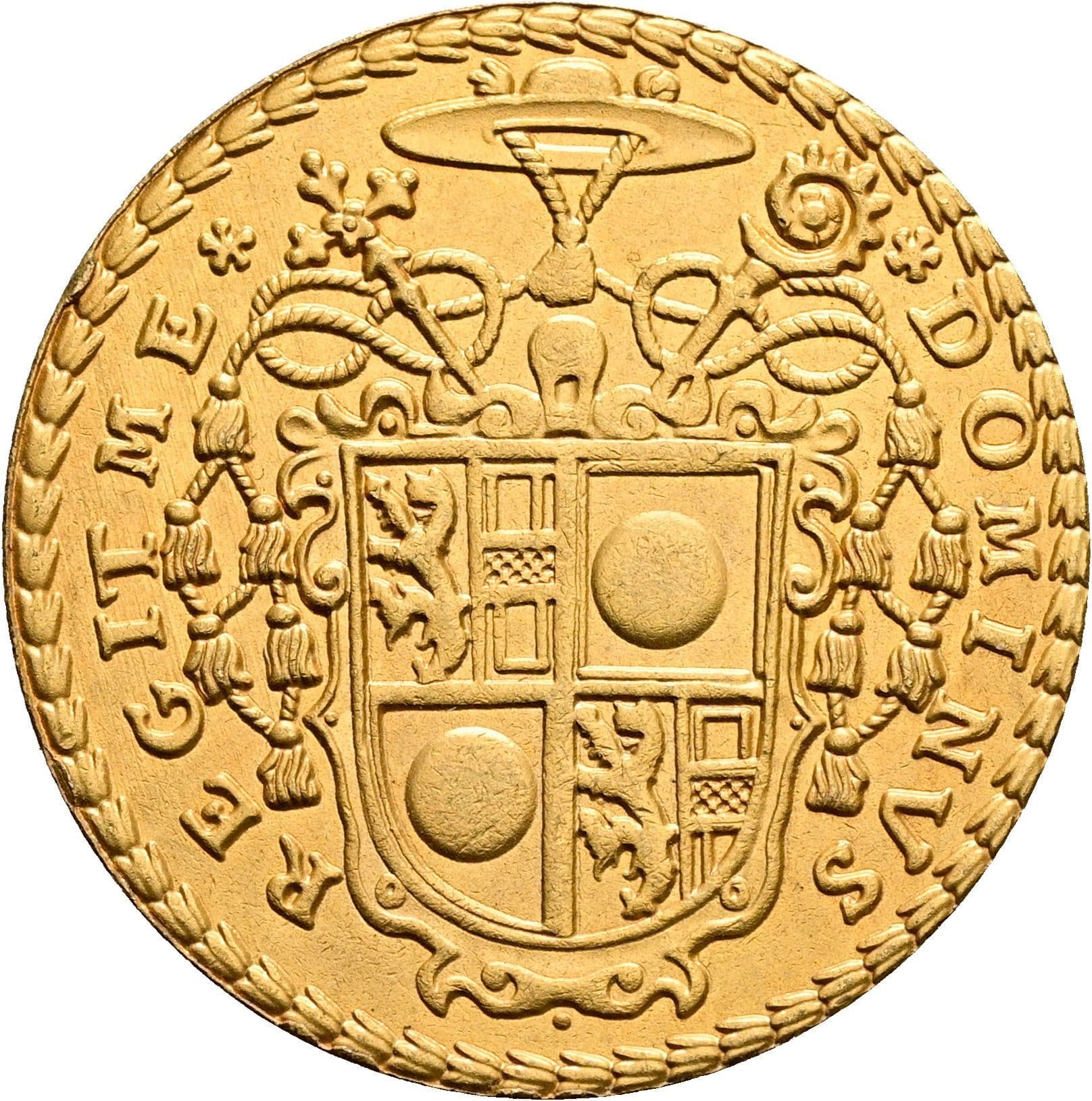 moderne Nachprägung des 5-fachen Dukaten auf die Wahl