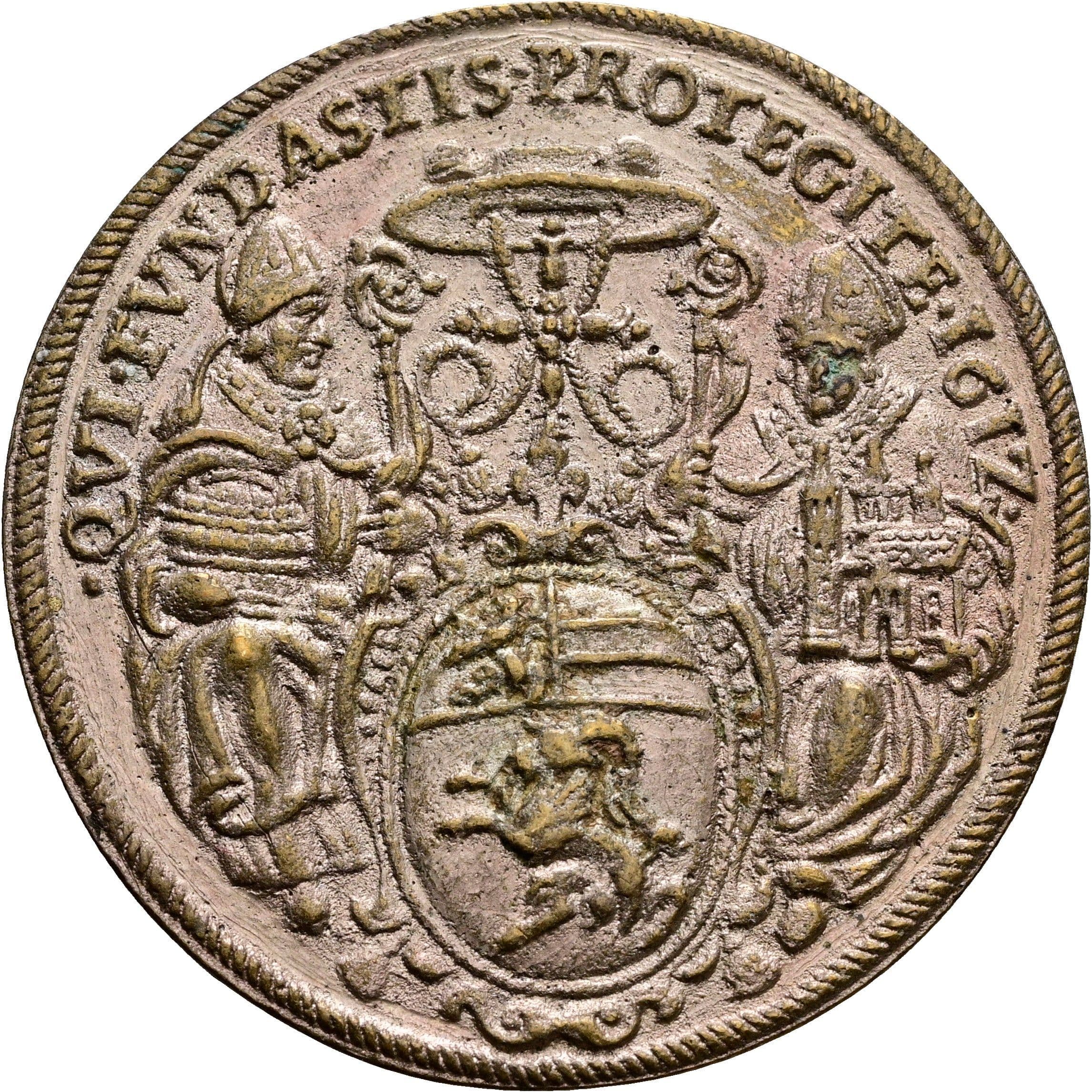 moderener Nachguss nach dem Vorbild der Portraitmedille auf die Wahl