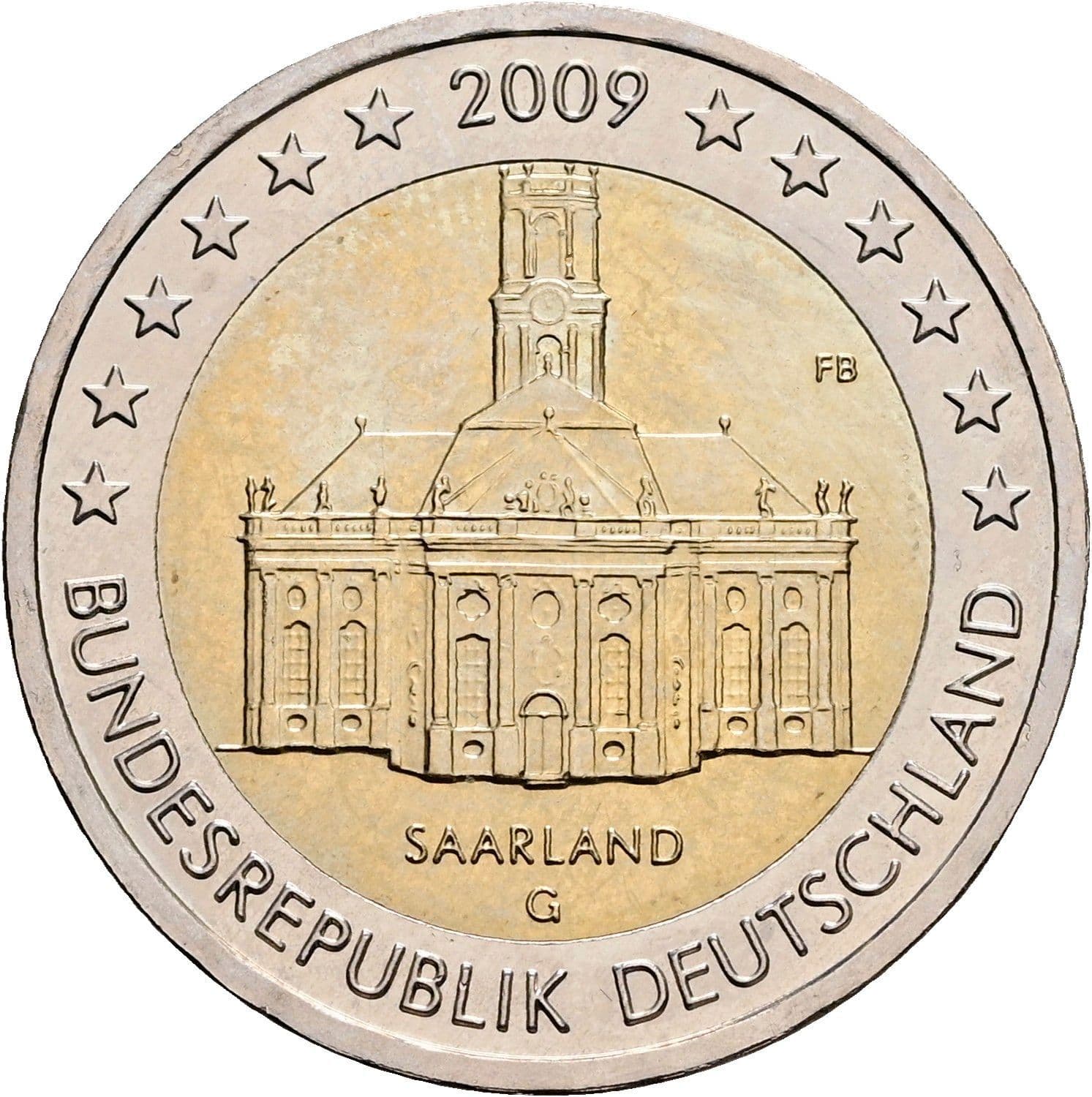 2 Euro 2009 – Rückseite