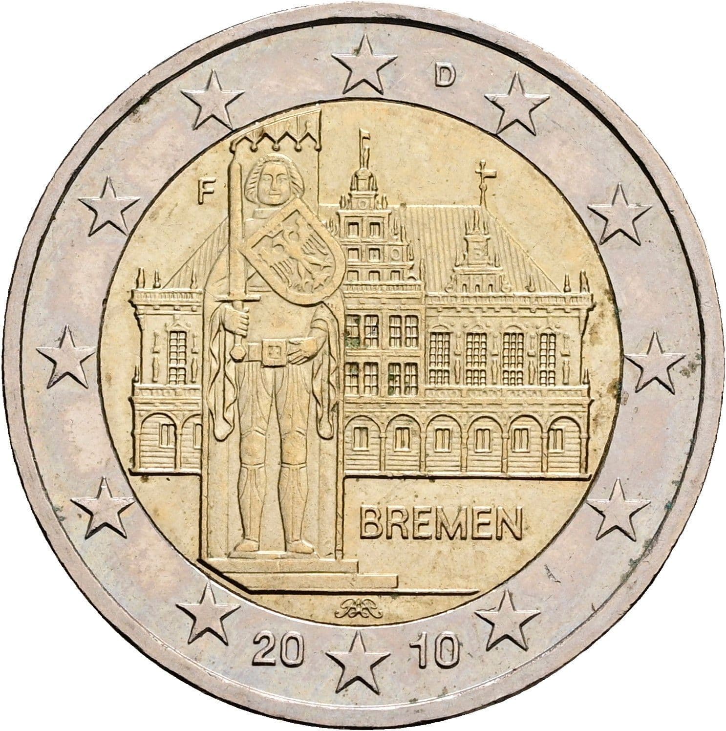 2 Euro 2010 – Rückseite