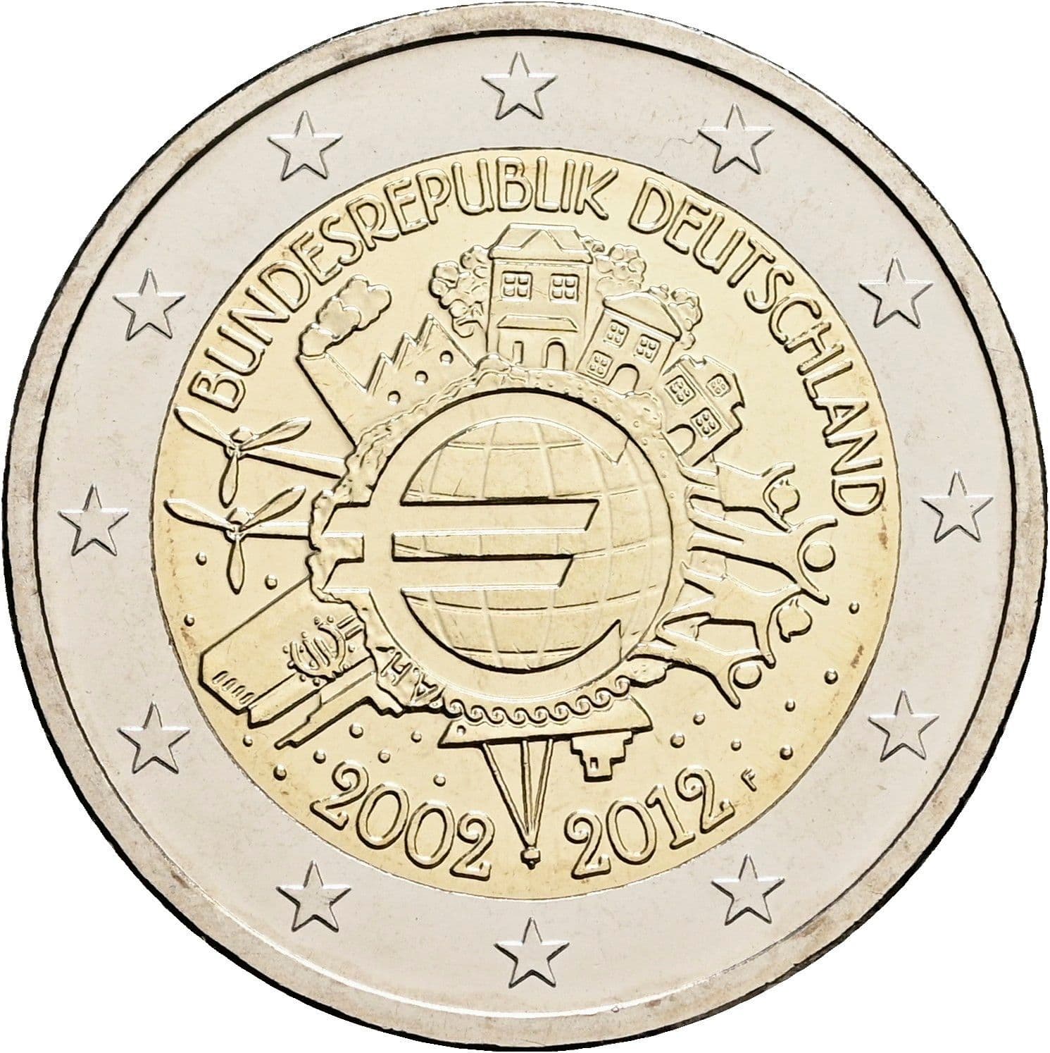 2 Euro 2012 – Rückseite
